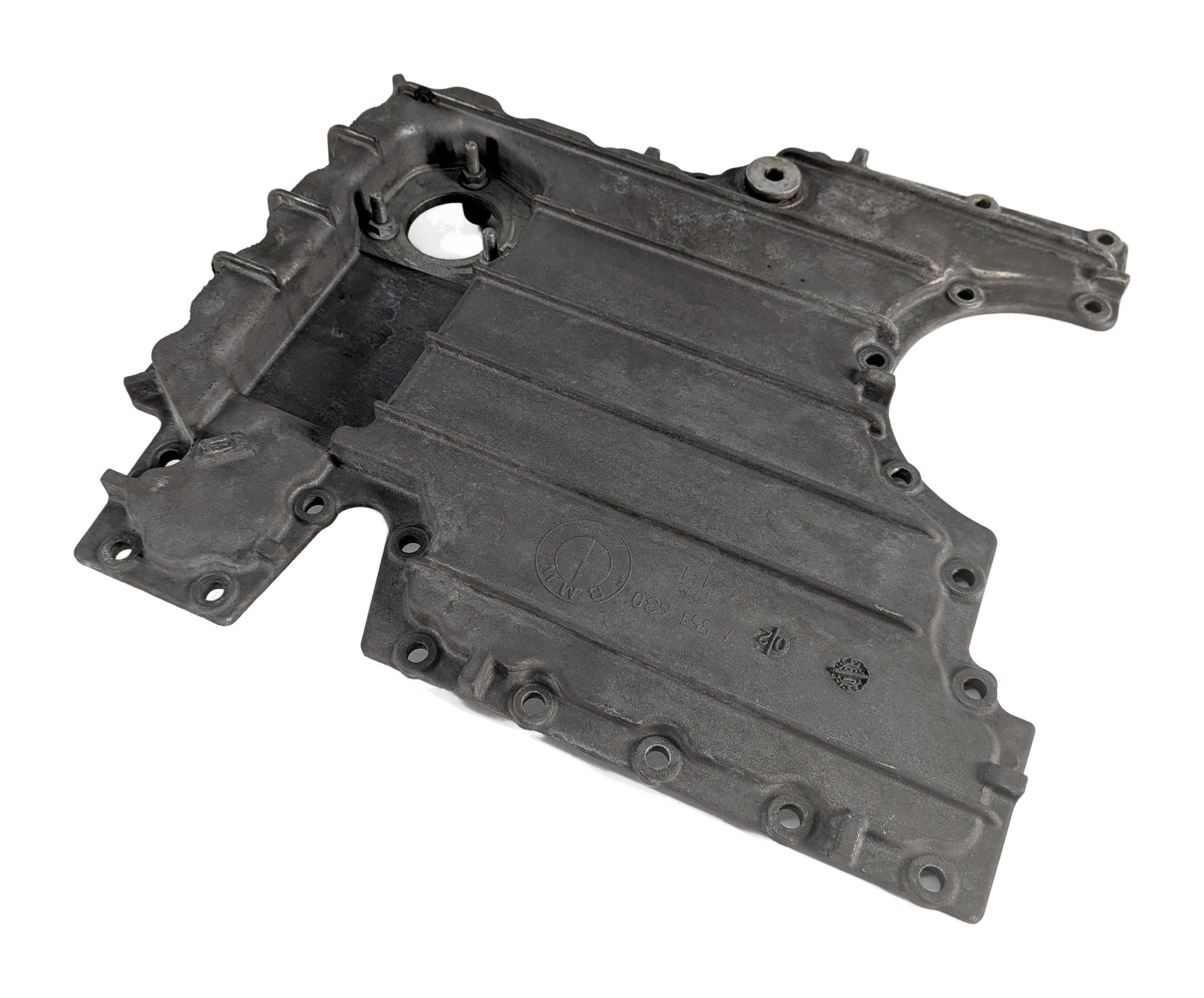 2007-2010 BMW X5 (E70) 4.8L N62 V8 ENGINE LOWER MOTOR OIL FLUID PAN SUMP LID — exact item pictured