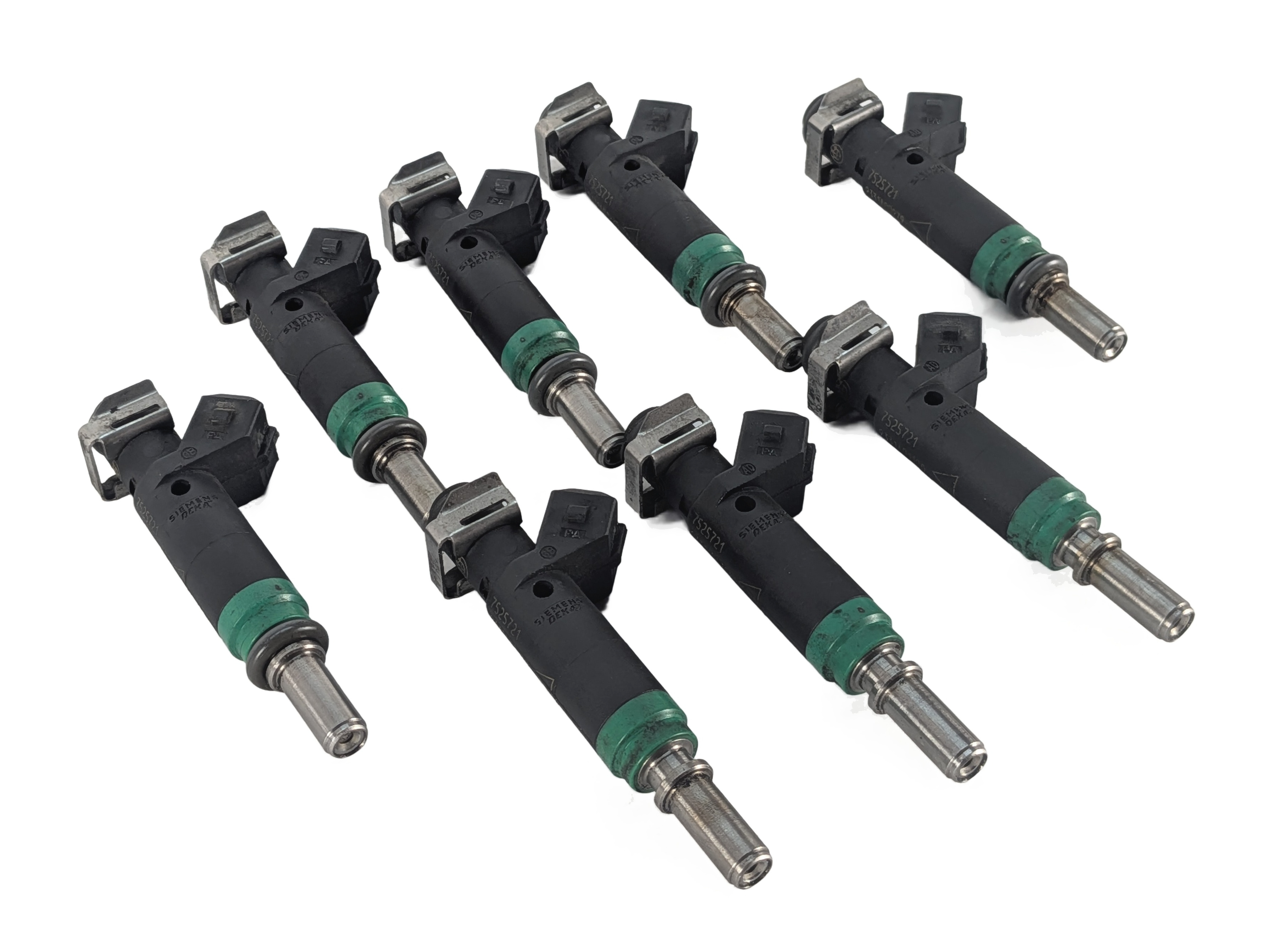 04-10 BMW 545i 745i 750i X5 (E53 E60 E63 E65 E70) 4.4L 4.8L FUEL INJECTOR SET/8 — exact item pictured