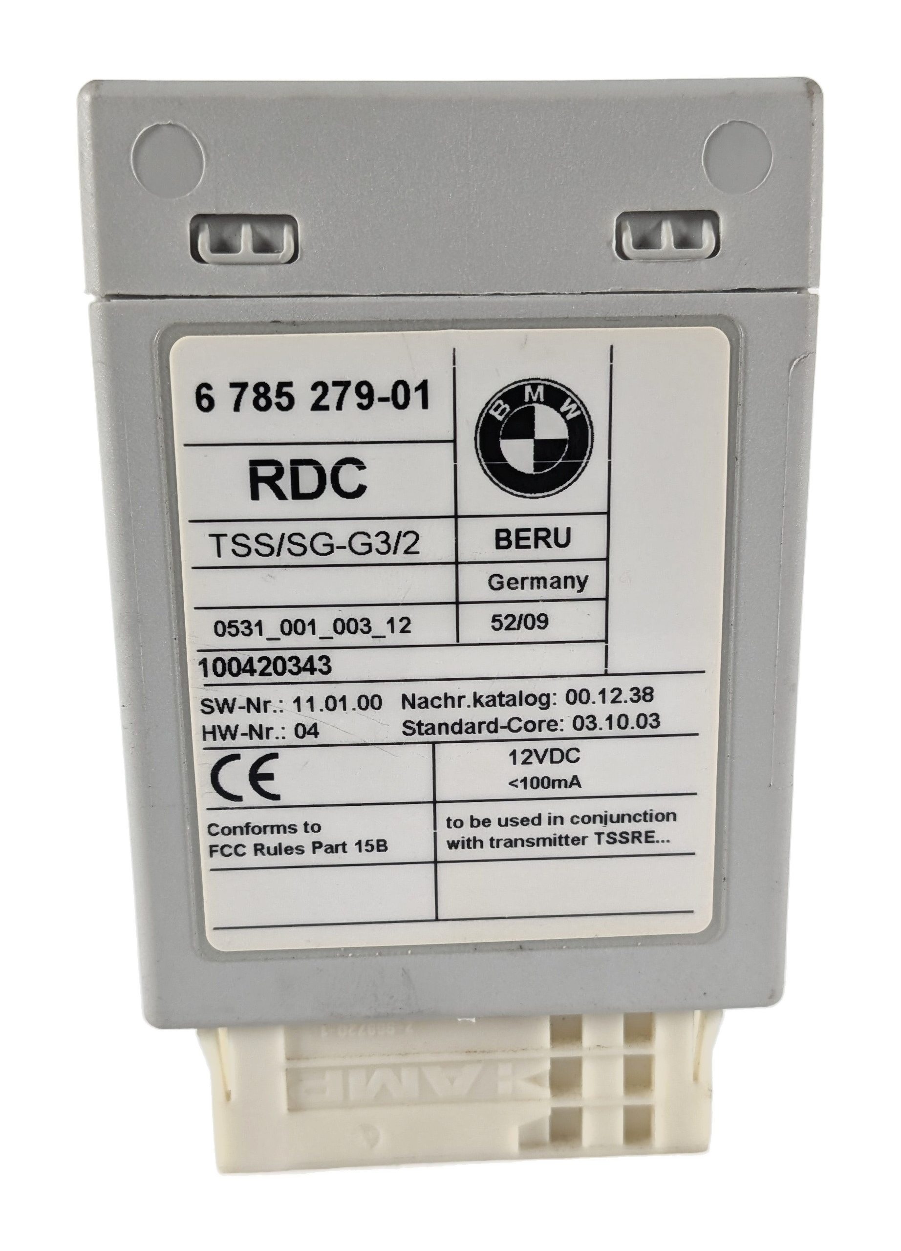 2007-2011 BMW 525i 528i 530i M3 M5 M6 X5 X6 Z4 TPMS RDC TIRE PRESSURE MODULE — exact item pictured
