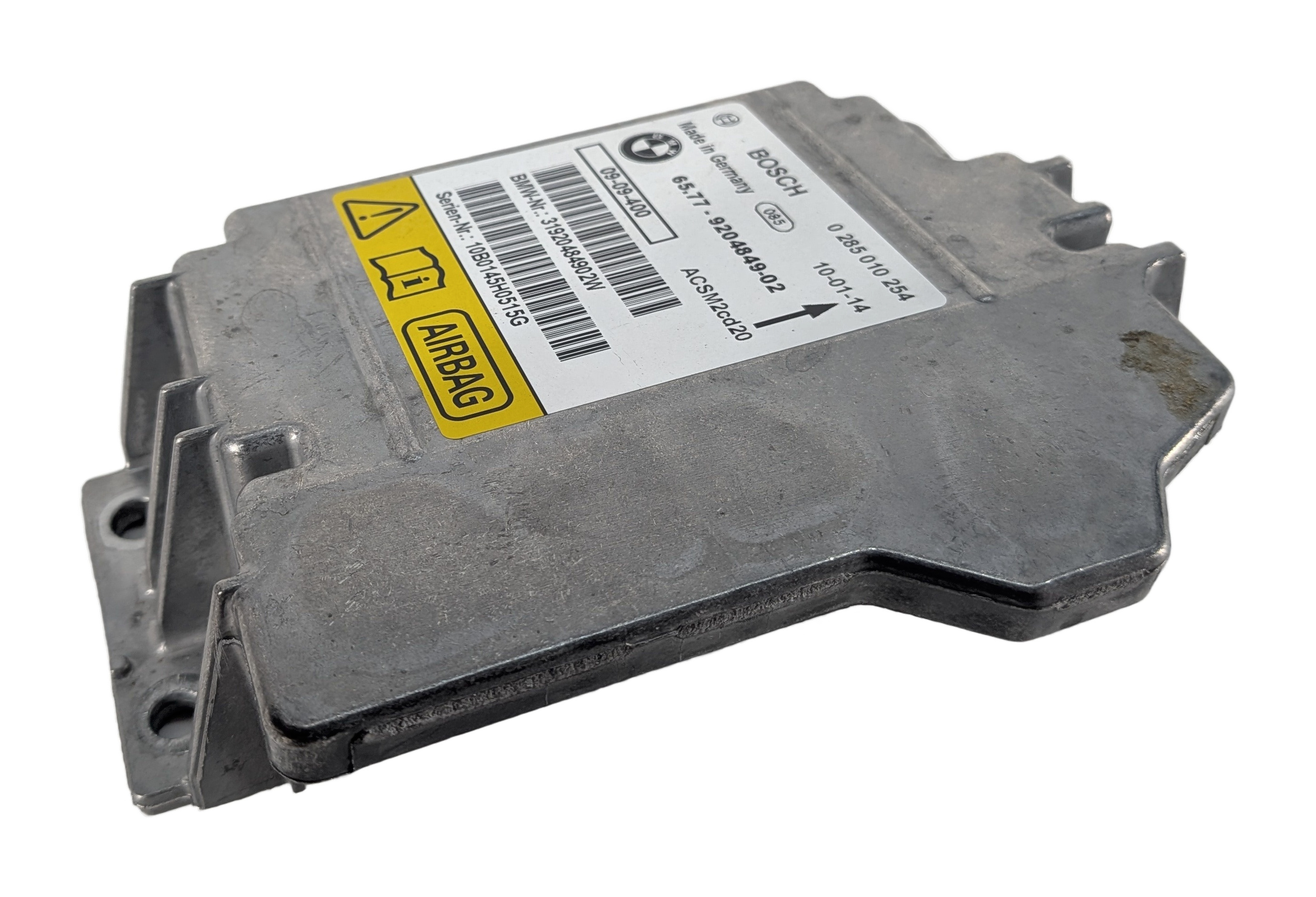 07-14 BMW 128i 135i X1 X5 X5M X6 X6M (E84 E87 E70 E71) SRS BAG CONTROL MODULE — exact item pictured