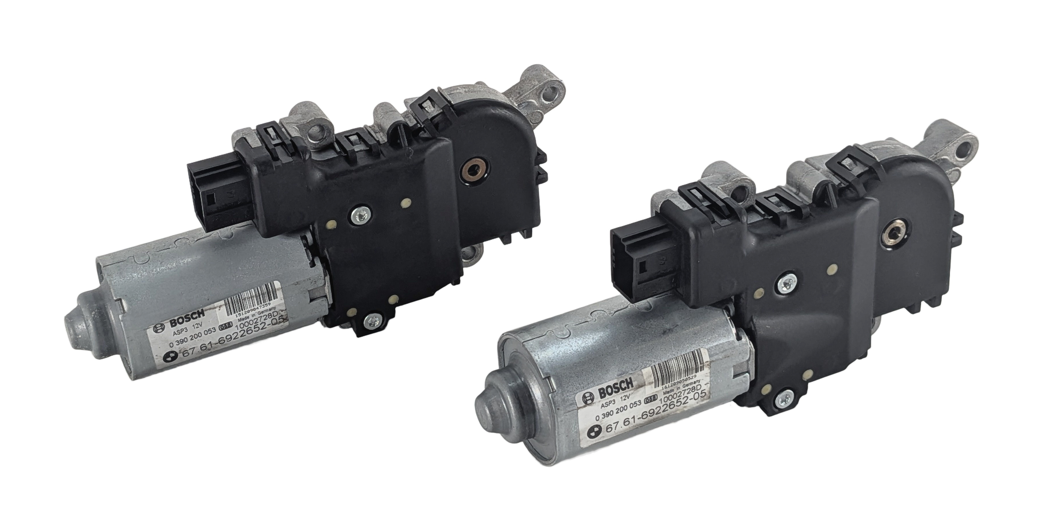 04-13 BMW X5 E53 E70 04-11 X3 (F25) PANORAMIC GLASS SUNROOF SUN ROOF MOTOR SET 2 — exact item pictured