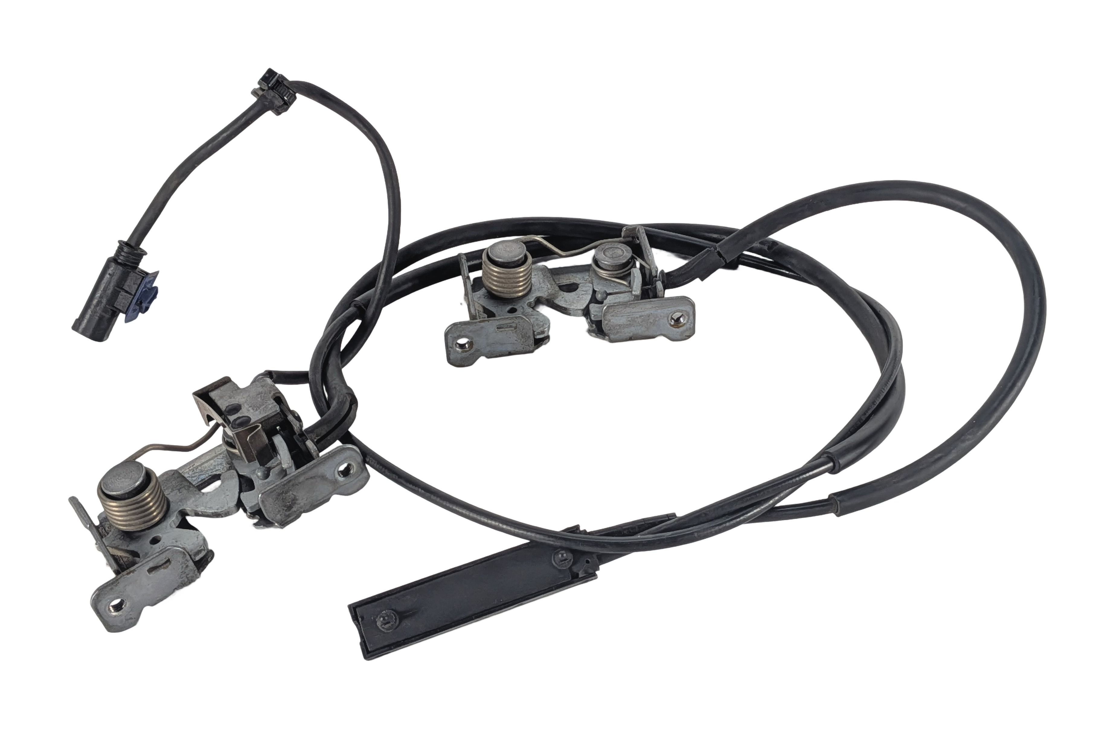 2010 BMW X5 (E70) FRONT HOOD LID LOCK LATCH LEFT/RIGHT SET w/ CABLE — exact item pictured