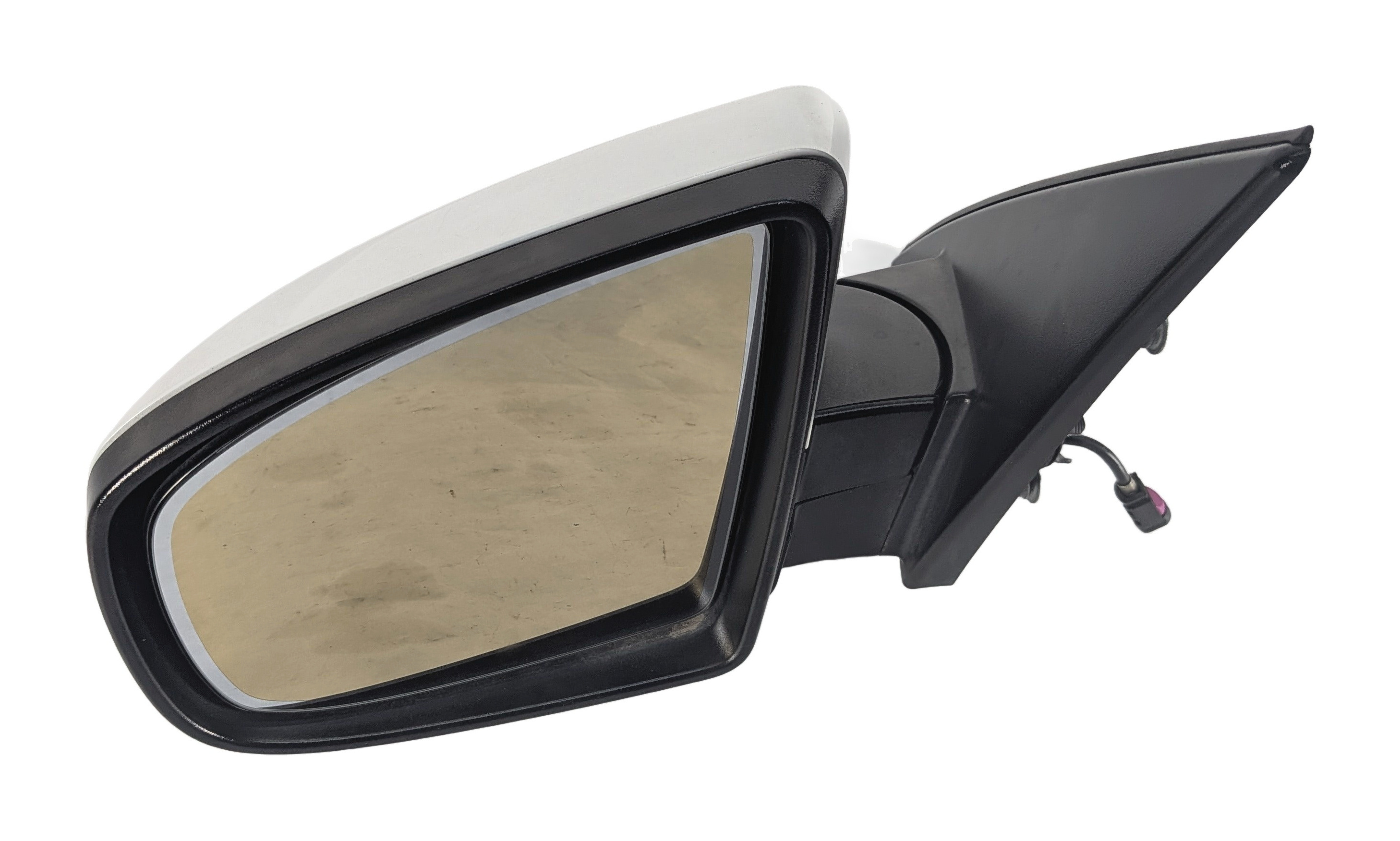 2010-2013 BMW X5 (E70) LEFT PFOLD MEM AUTODIM CAMERA HEATED DOOR MIRROR (White) — exact item pictured
