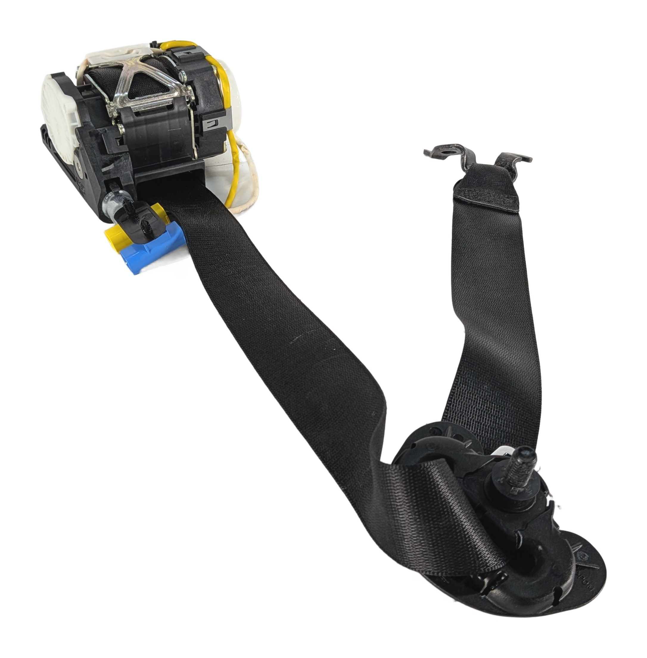 2012-2015 BMW X1 (E84) RIGHT FRONT PASSENGER SEATBELT BUCKLE RETRACTOR (Black) — exact item pictured