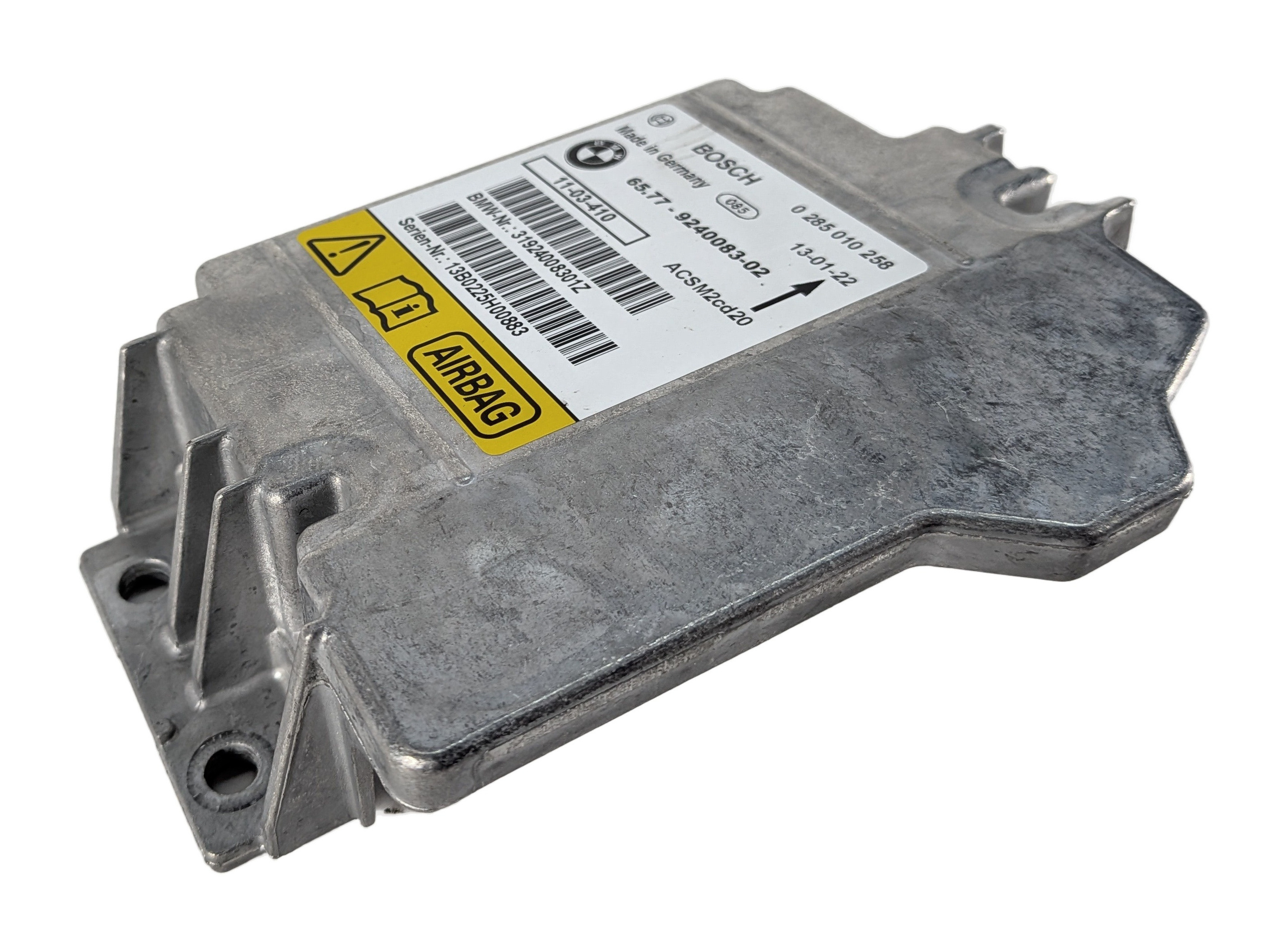 07-14 BMW 128i 135i X1 X5 X5M X6 X6M (E84 E87 E70 E71) SRS BAG CONTROL MODULE — exact item pictured