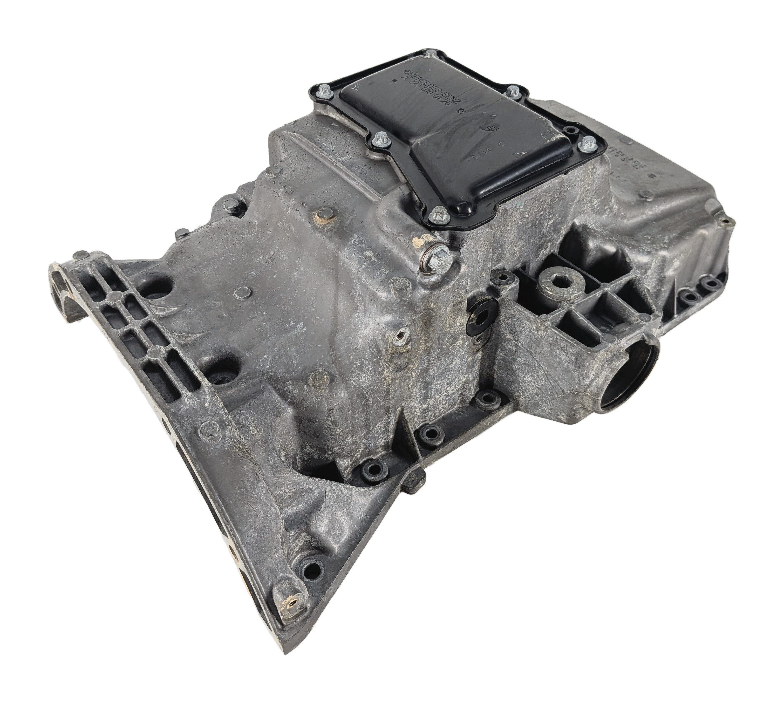 2011 MERCEDES C300 W204 3.0L 272.948 ENGINE UPPER LOWER OIL PAN SET/2 — exact item pictured