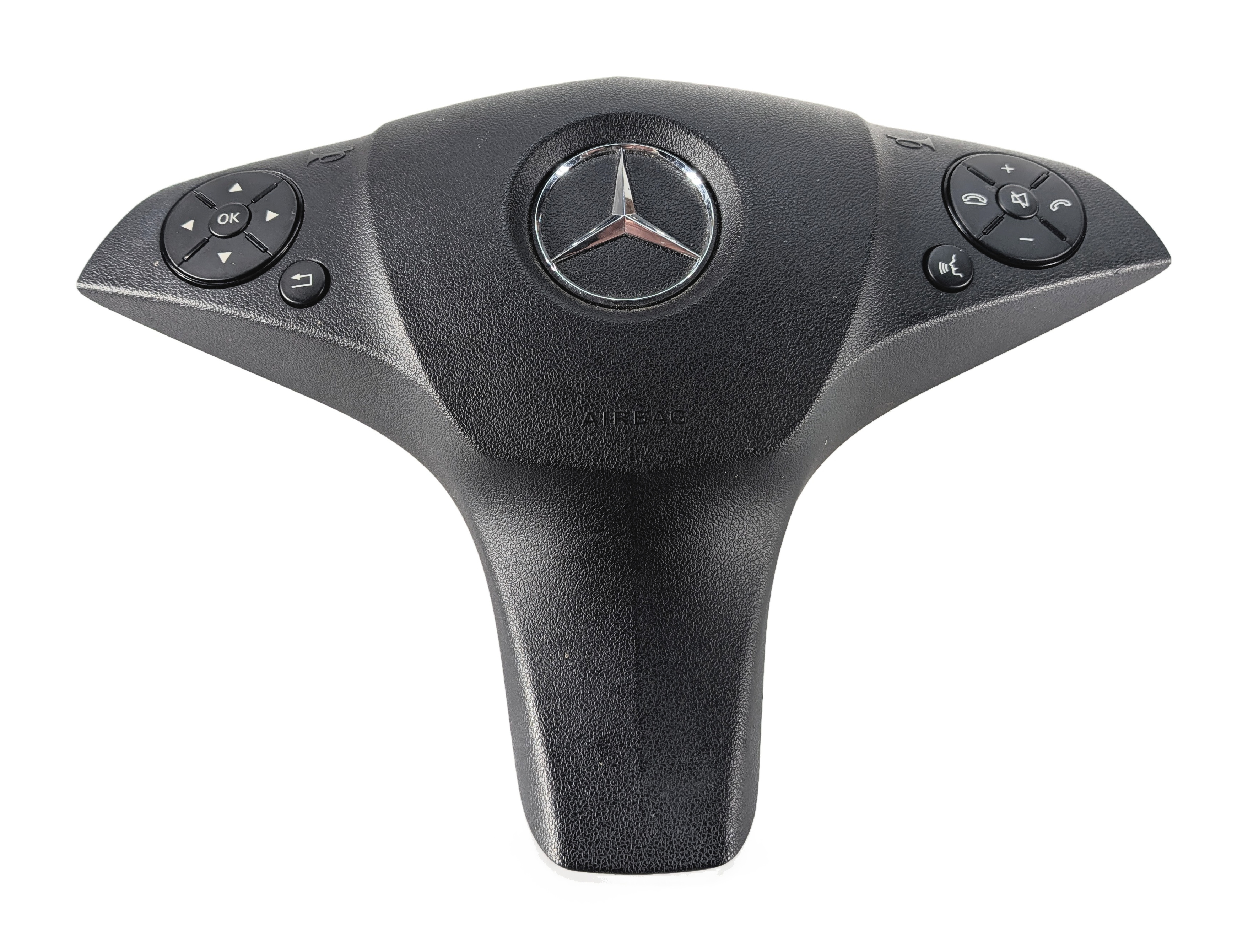 10-11 MERCEDES C250 C300 C350 W204 LEFT DRIVER STEERING WHEEL SRS AIRBAG (Black) — exact item pictured