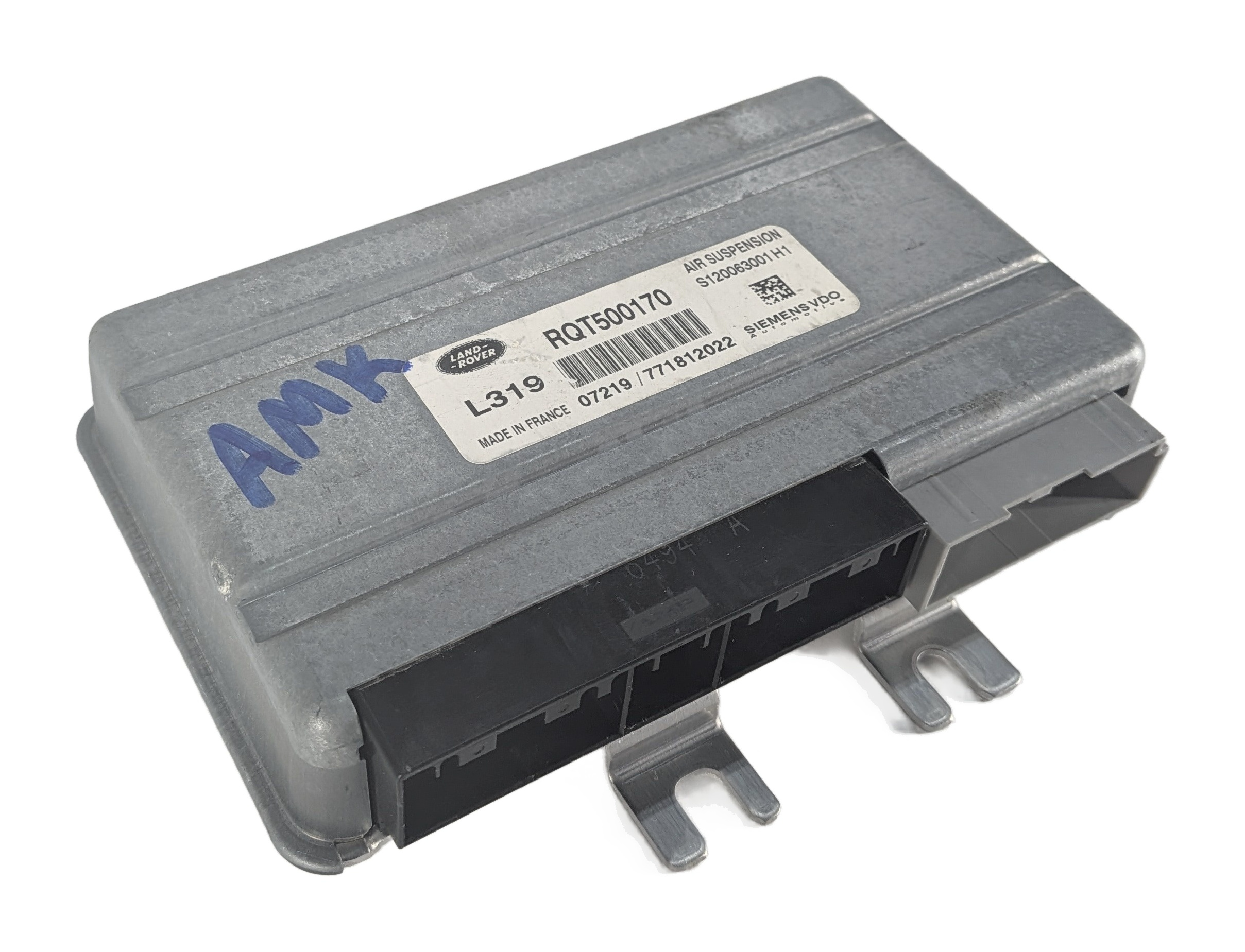 2005-2009 LAND ROVER LR3 AIR SUSPENSION COMPRESSOR PUMP CONTROL MODULE (AMK) — exact item pictured