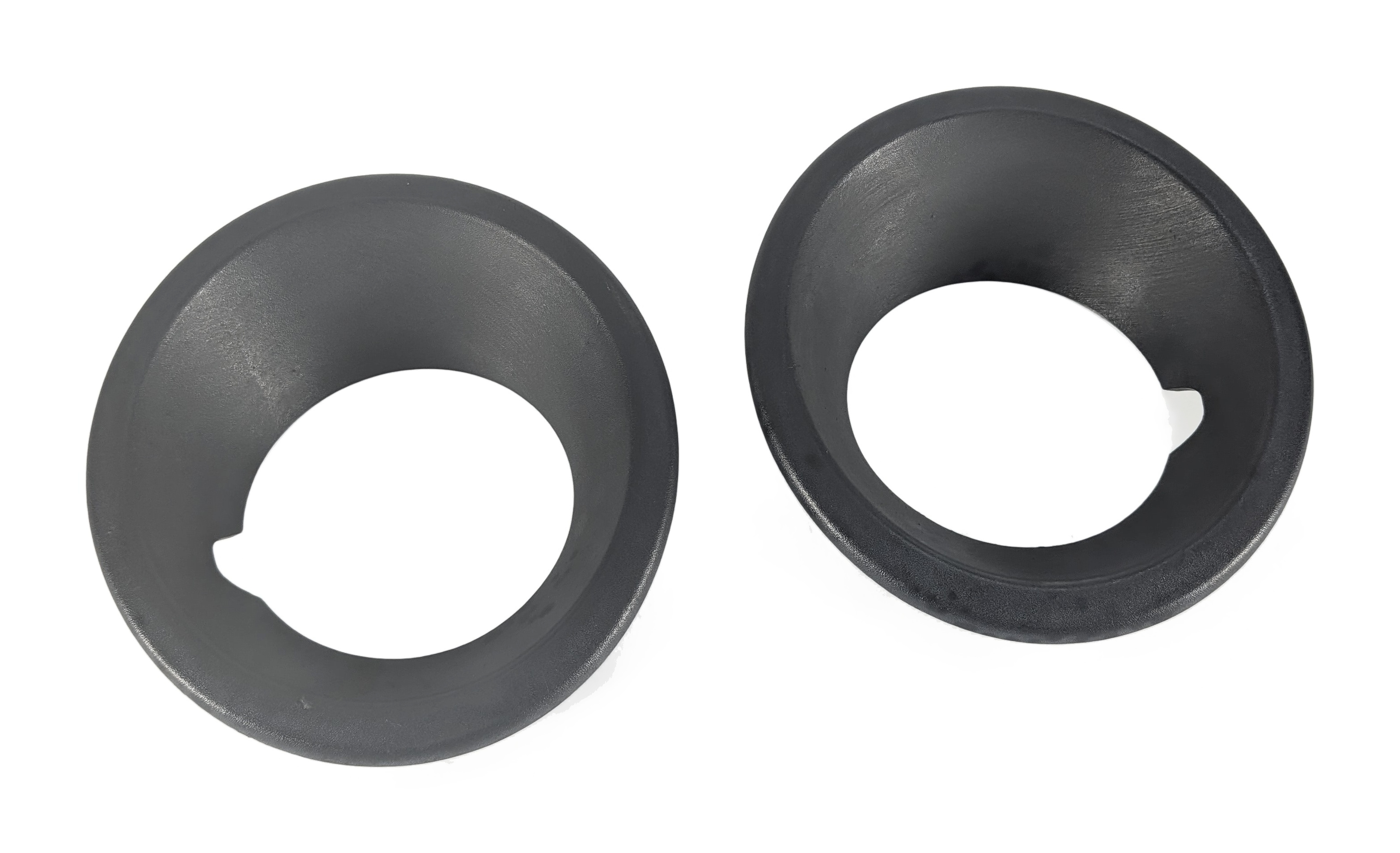 2008 LAND ROVER LR3 (L319) FRONT LEFT/RIGHT FOG LIGHT TRIM RING BEZEL SET/2 — exact item pictured
