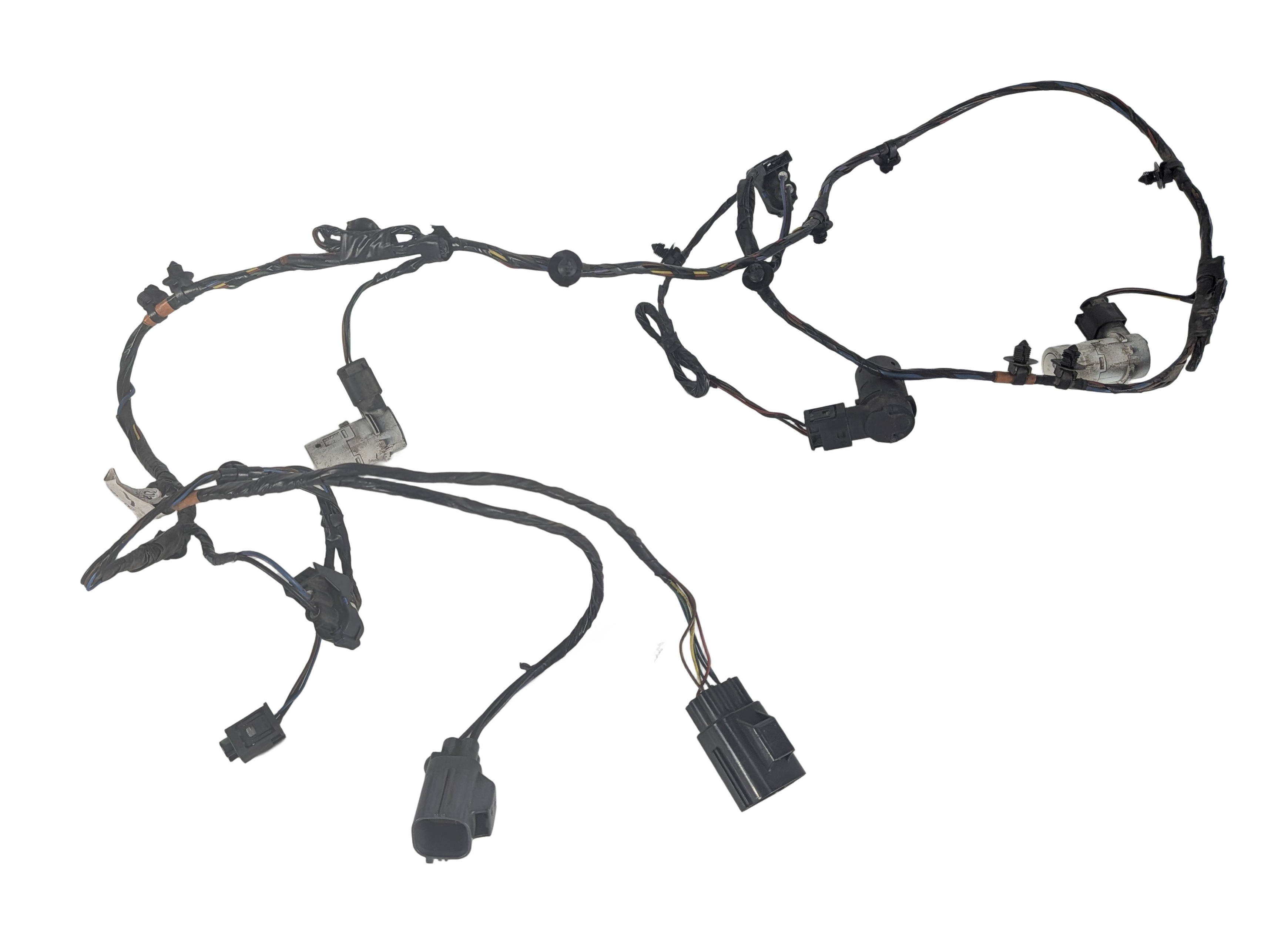 08 LR3 L319 FRONT PARK ASSIST PDC DISTANCE SENSOR SET/4 w/HARNESS (White) — exact item pictured