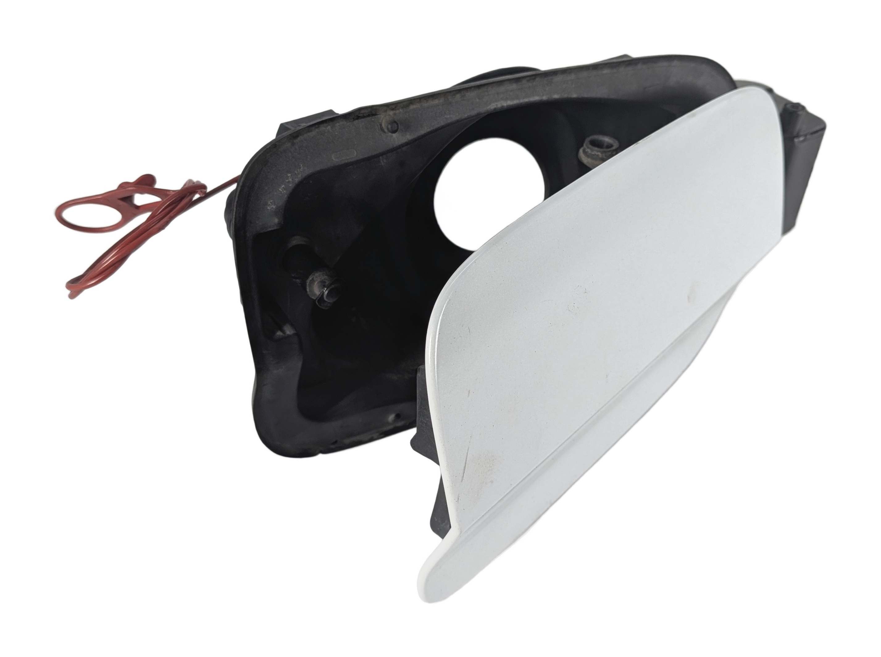 15-18 AUDI A3 S3 8V FUEL TANK FILLER GAS TANK DOOR FLAP COVER w/HOUSING (White) — exact item pictured