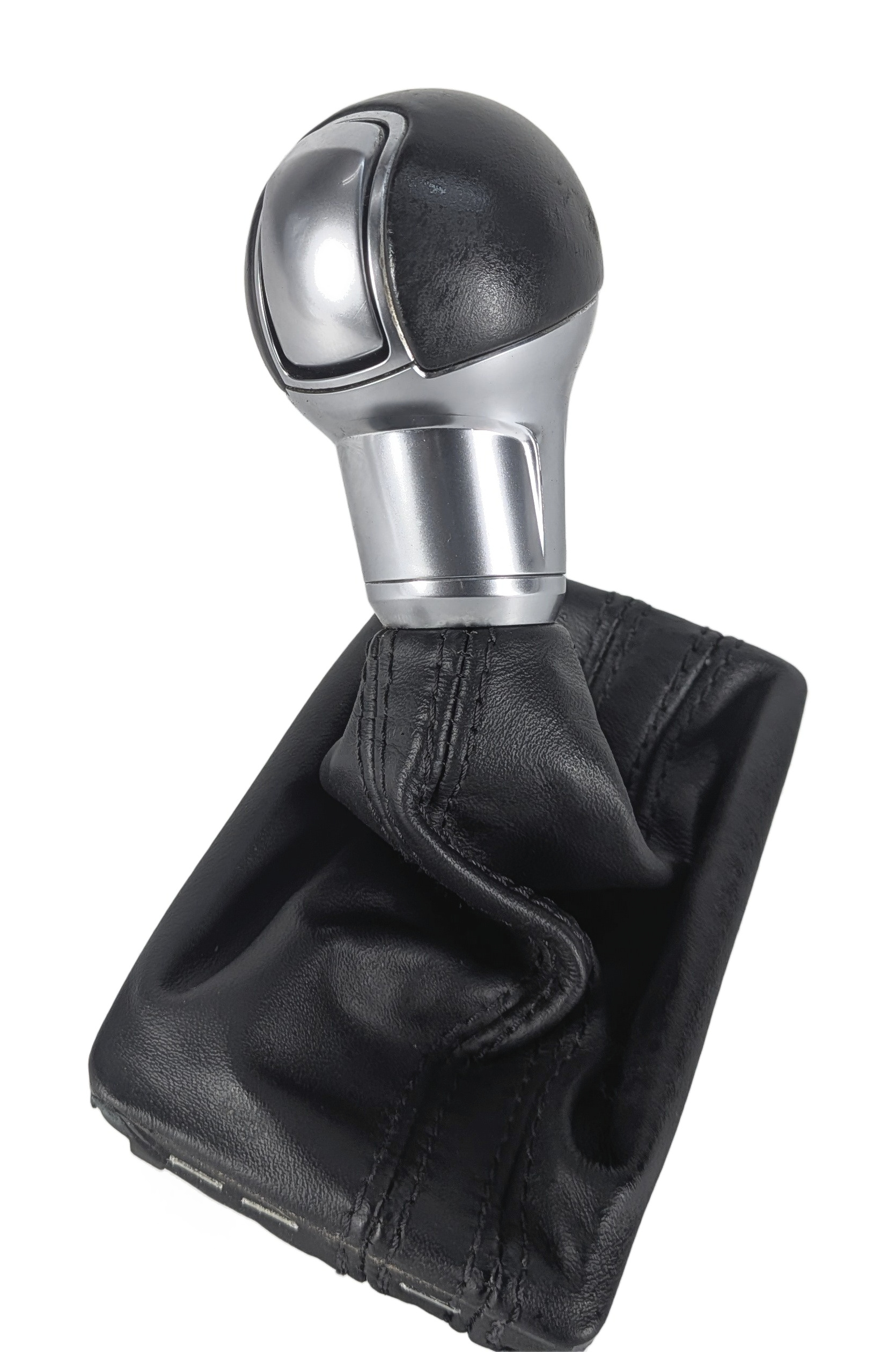 2015 AUDI A3 8V CENTER CONSOLE AUTOMATIC SHIFT KNOB BOOT TRIM BLACK LEATHER — exact item pictured