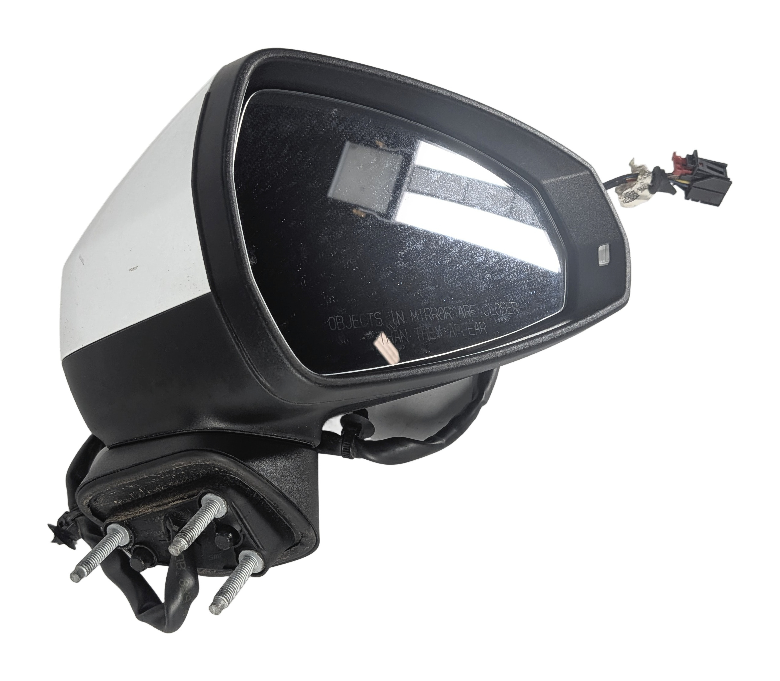 15-18 AUDI A3 S3 (8V) RIGHT PASSENGER MANUAL FOLD HEATED DOOR MIRROR (White) — exact item pictured