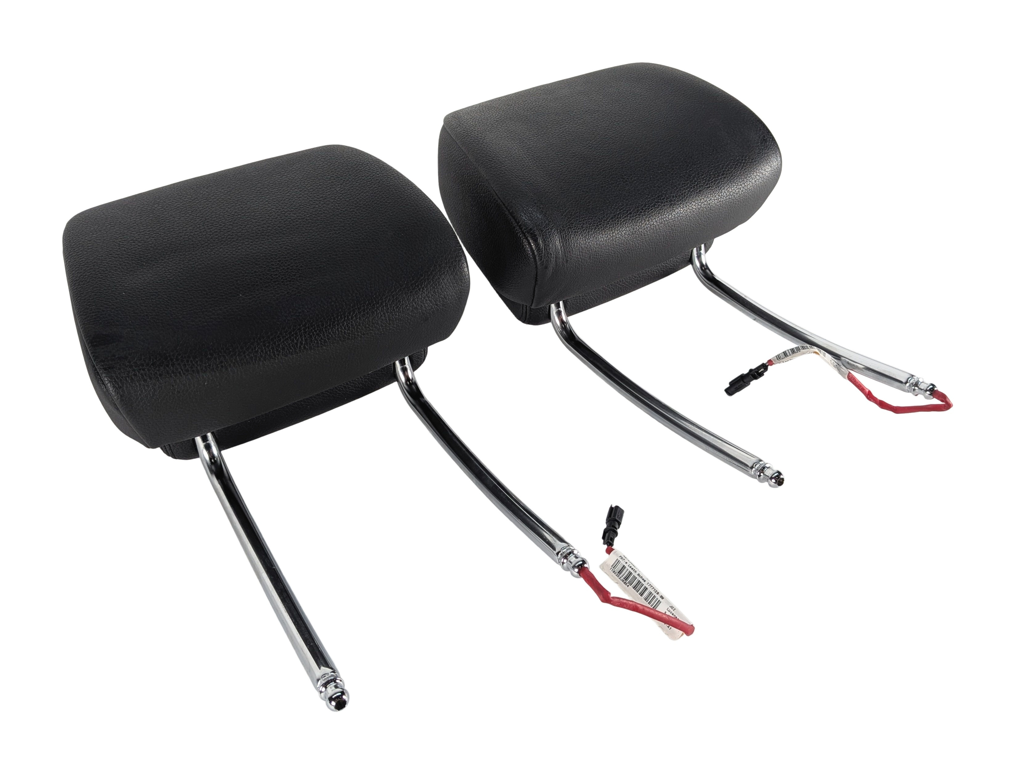 2011 BMW 535Xi F10 FRONT LEFT RIGHT ACTIVE SEAT HEAD REST HEADREST SET/2(Black) — exact item pictured