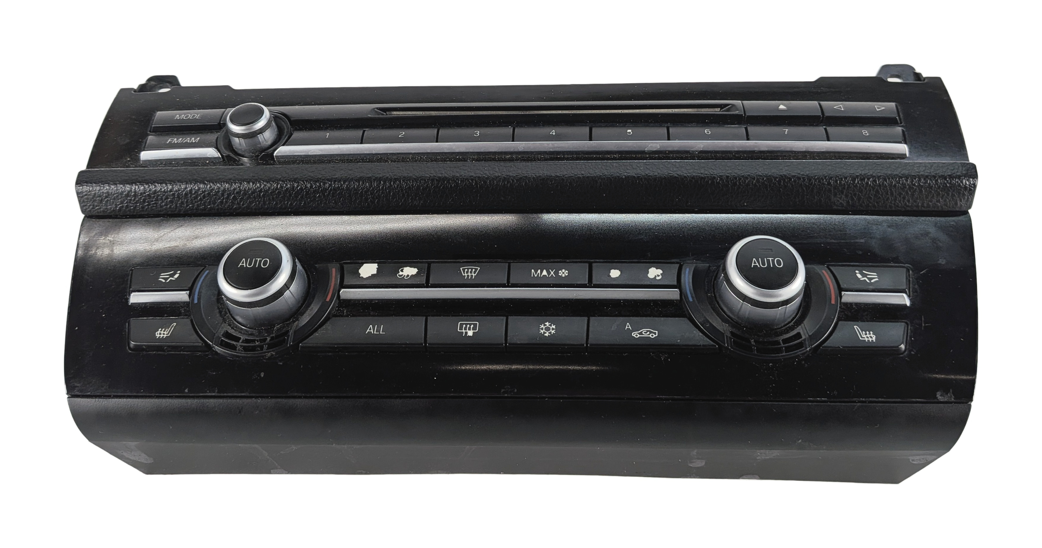 11-16 BMW 5 M5 SERIES (F10) HEATER A/C TEMPERATURE & RADIO CONTROL PANEL (BLACK) — exact item pictured