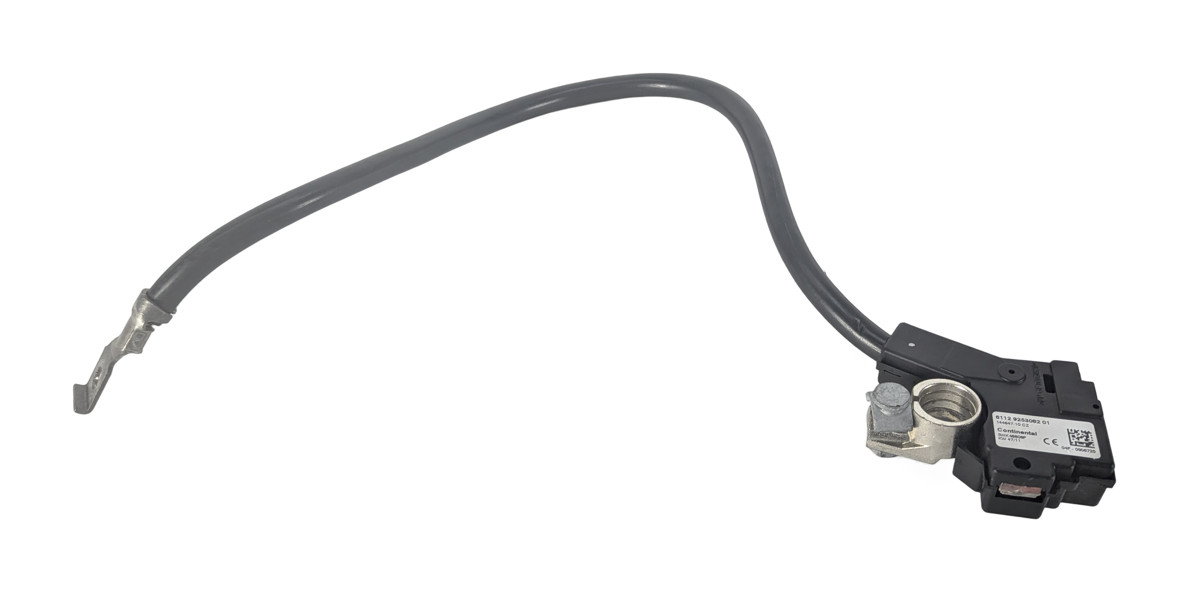 2012 BMW 528I (F10) 2.0L NEGATIVE GROUND BATTERY CABLE w/IBS SENSOR TERMINAL — exact item pictured