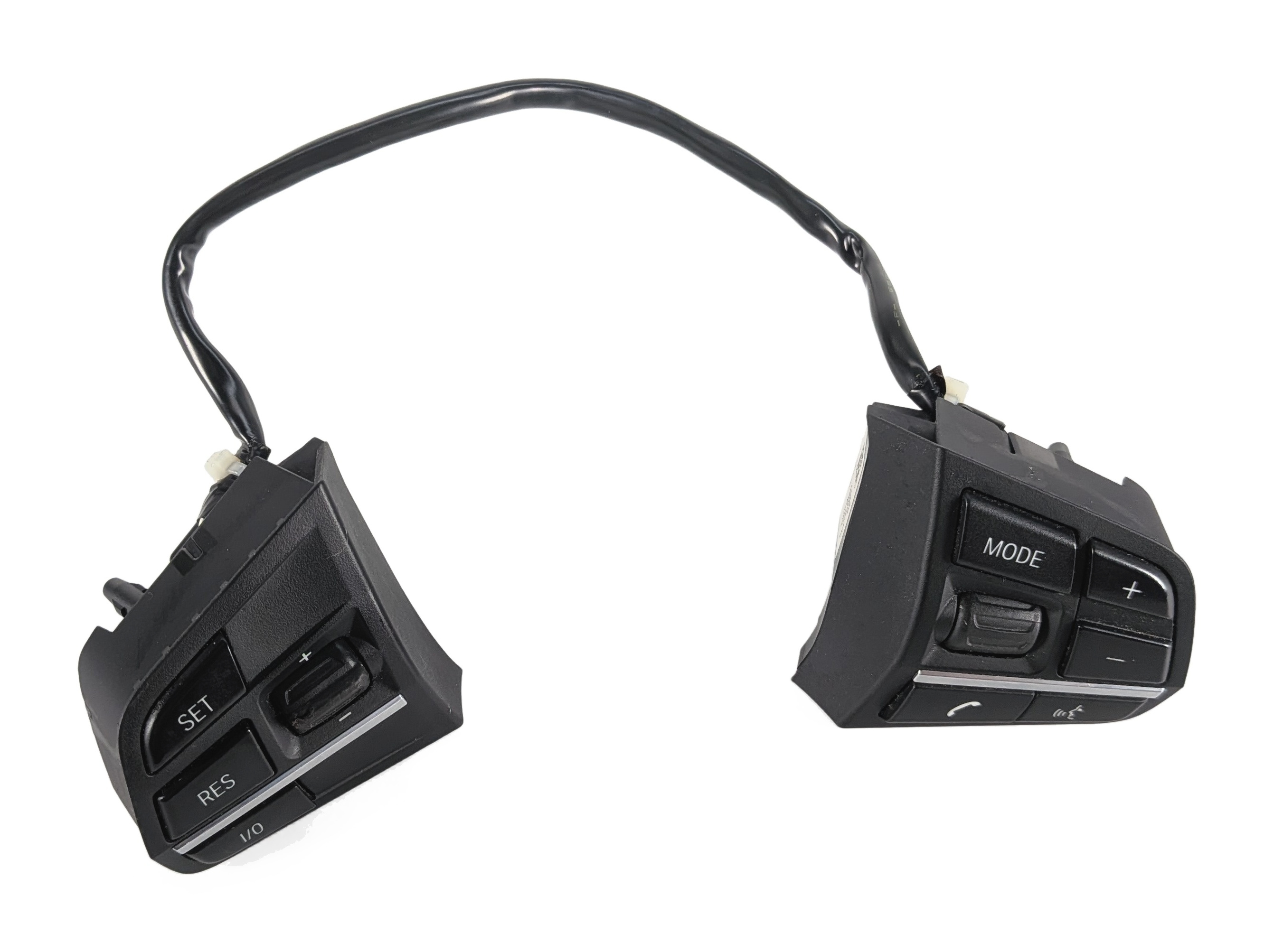 2012 BMW 528I F10 STEERING WHEEL MULTIFUNCTION SWITCH CONTROL SET/2 (Black) — exact item pictured