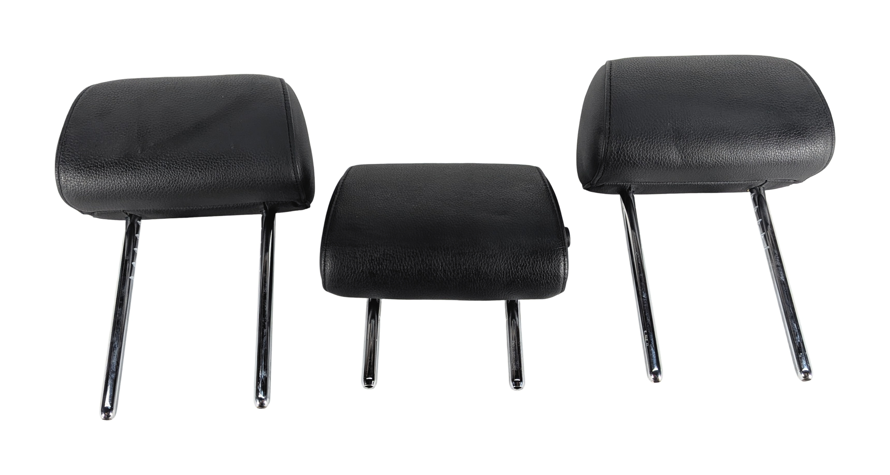 11-13 BMW 5 SERIES GT (F07 F10) REAR LEFT CENTER RIGHT SEAT HEADREST SET (BLACK) — exact item pictured
