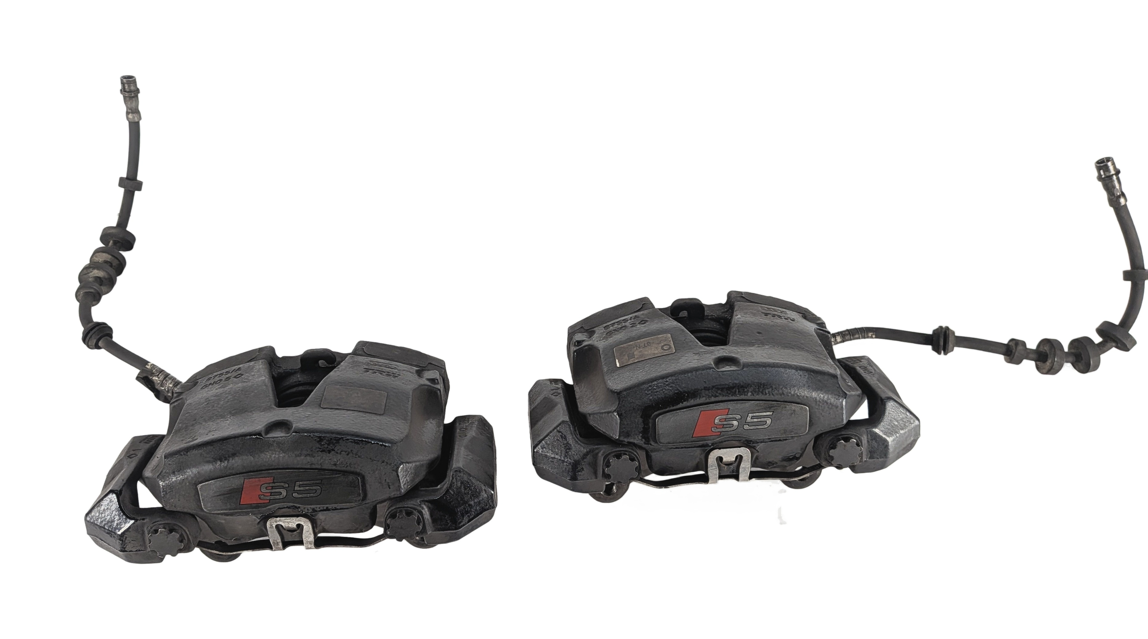 2012-2017 AUDI S5 (B8 8T) FRONT LEFT & RIGHT DISC BRAKE CALIPER SET-2 — exact item pictured