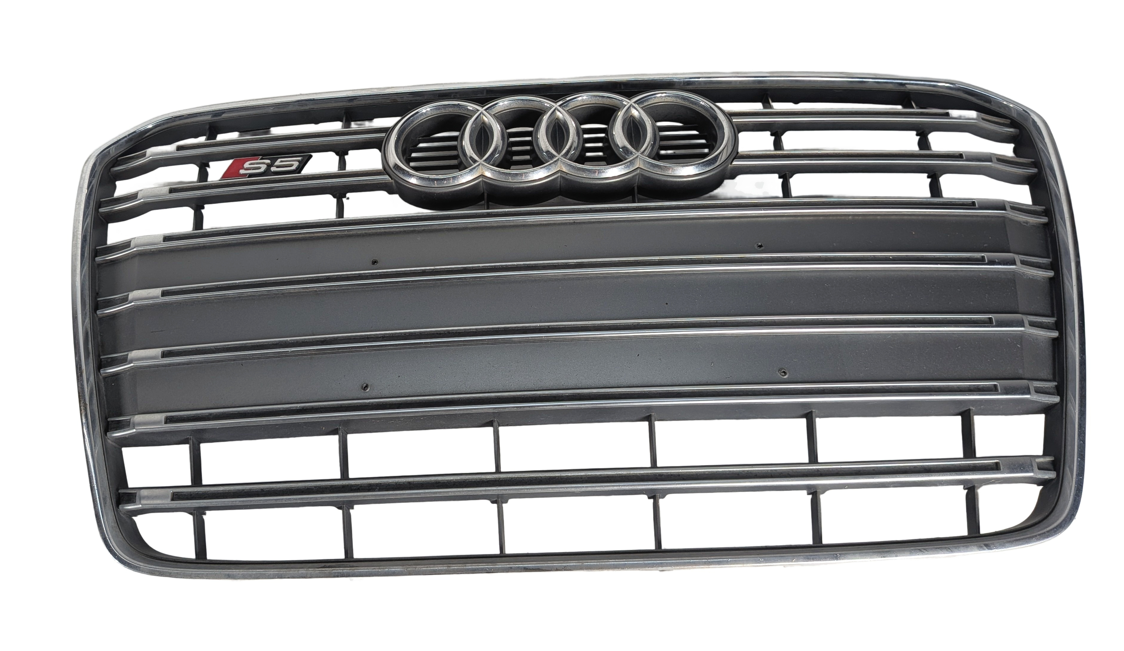 2013-2017 AUDI S5 UPPER GRILLE w/S5 EMBLEM w/o PARK ASSIST — exact item pictured