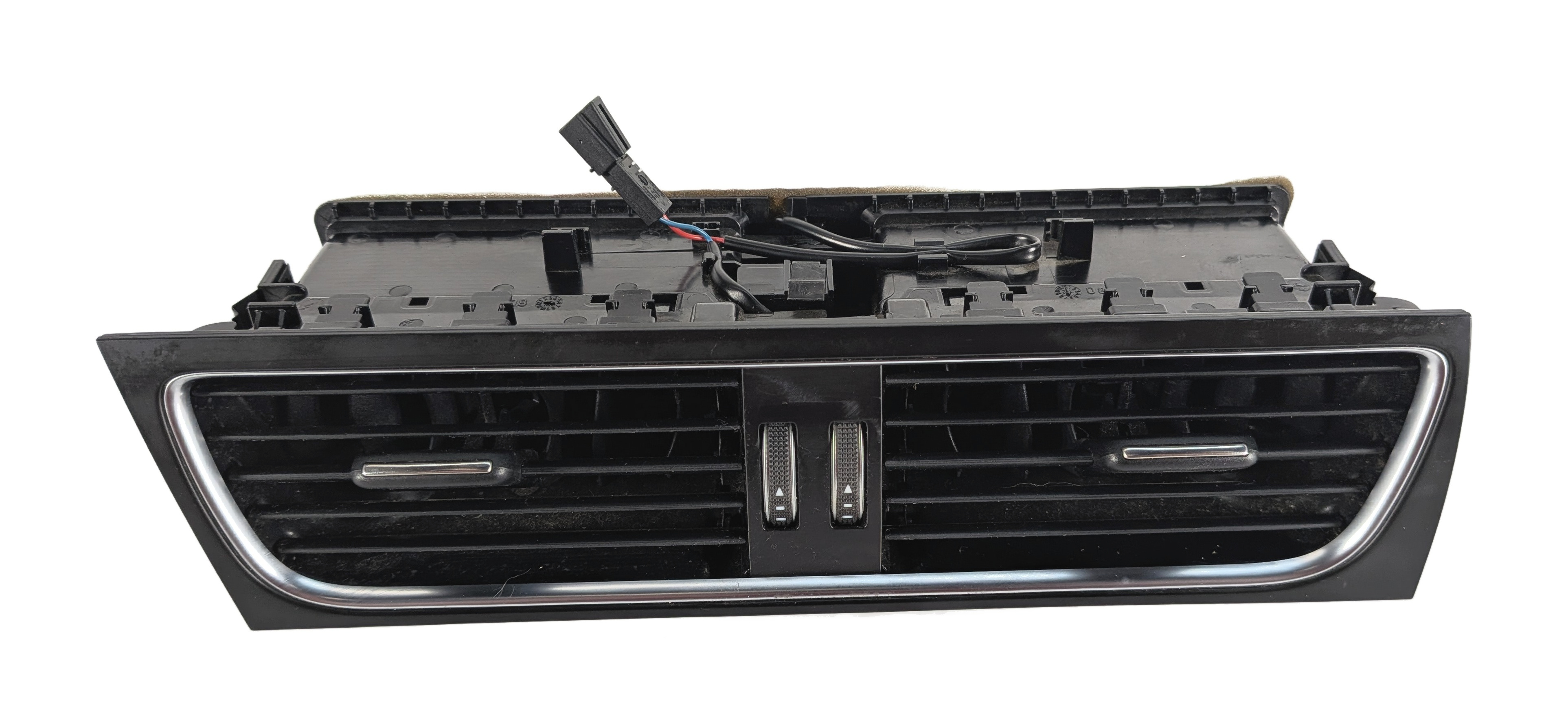 2013 AUDI S5 (B8 8T) CENTER DASH HEAT AIR AC VENT TRIM BEZEL (Black) — exact item pictured