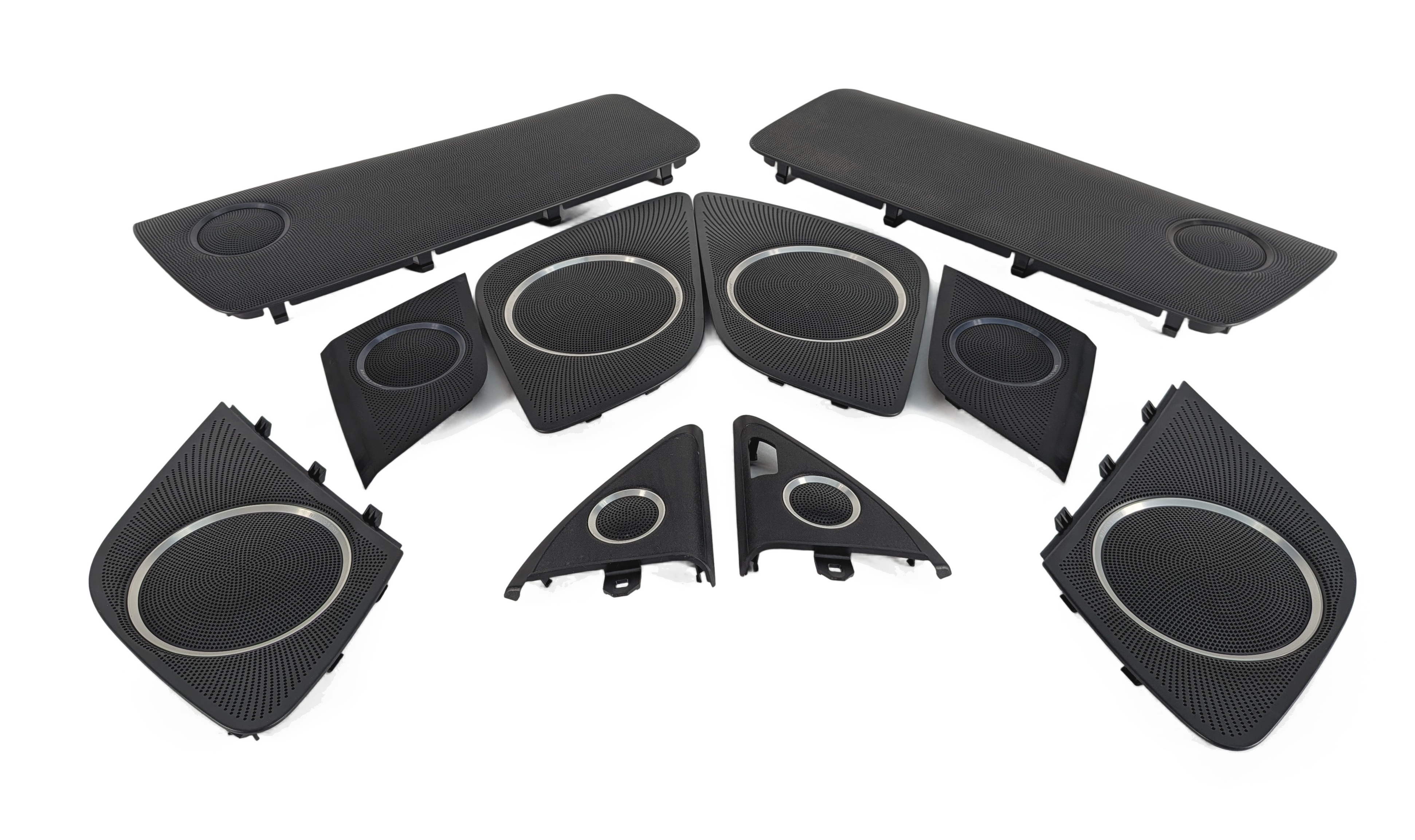 2013 AUDI S5 (B8 8T) BANG & OLUFSEN SPEAKER GRILLE COVER TRIM SET/10 — exact item pictured