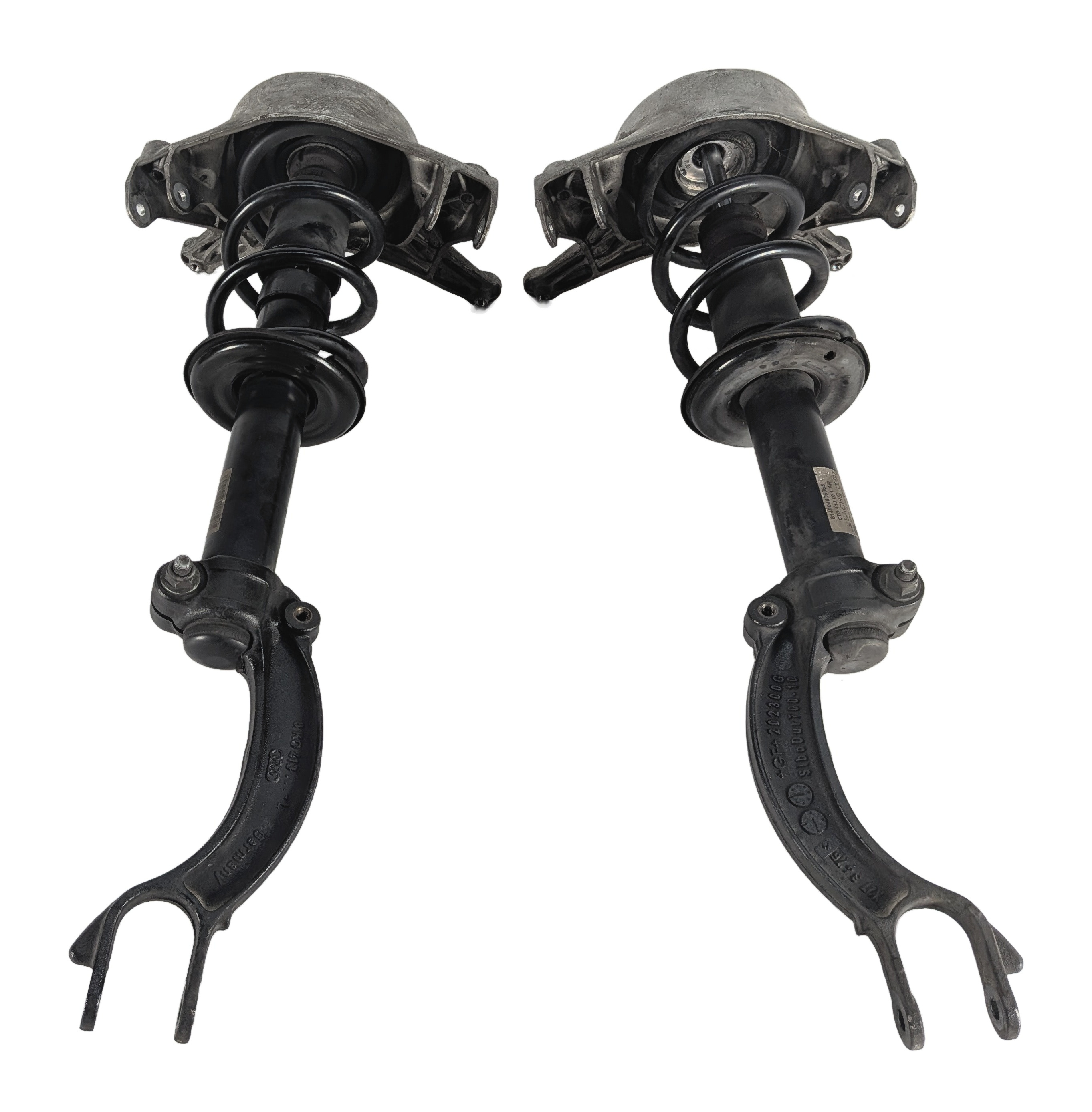 2008-2017 AUDI A4 S4 A5 S5 (B8 8K 8T) FRONT SPORT SUSPENSION SHOCK STRUT SET — exact item pictured