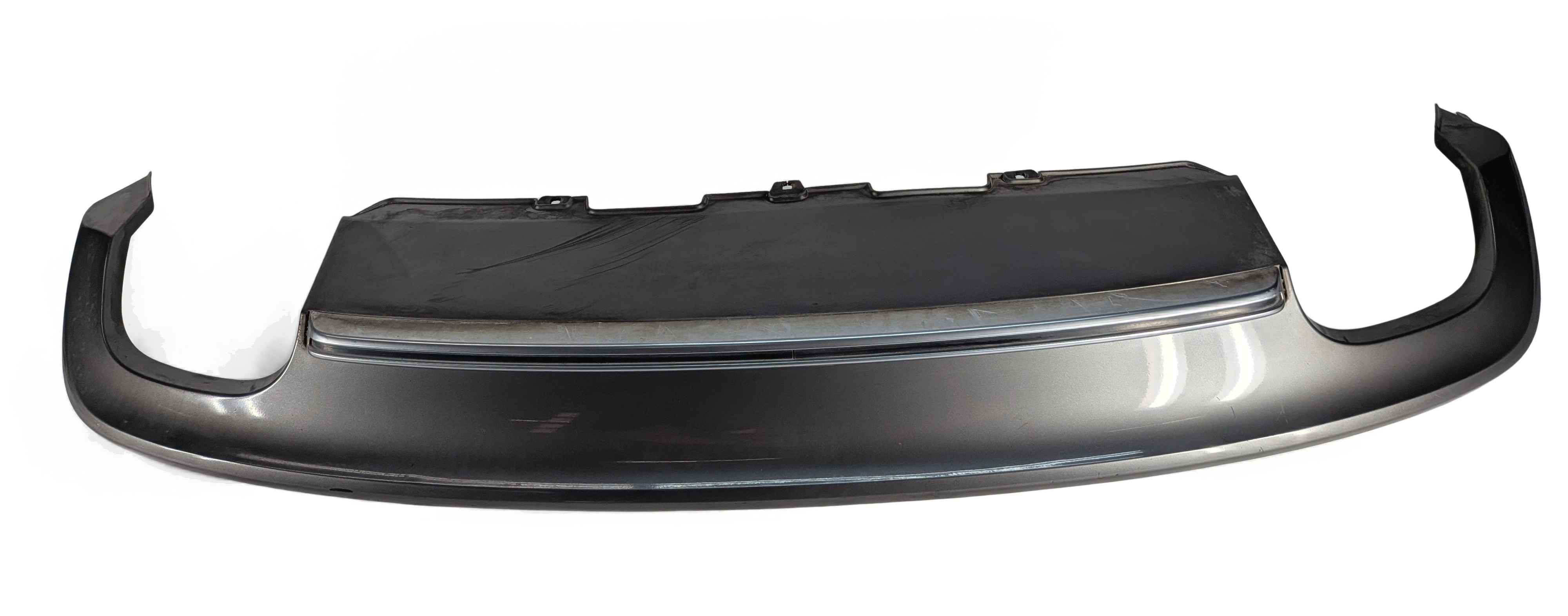 2013 AUDI S5 (B8 8T) REAR LOWER BUMPER VALANCE DIFFUSER CHROME TRIM — exact item pictured