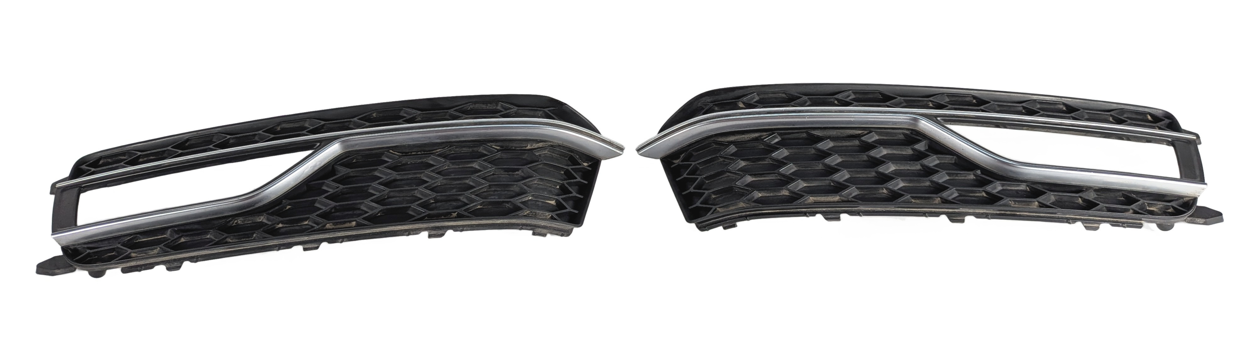 2013-2017 AUDI S5 (B8 8T) FRONT LEFT & RIGHT LOWER FOGLIGHT GRILLE TRIM SET-2 — exact item pictured