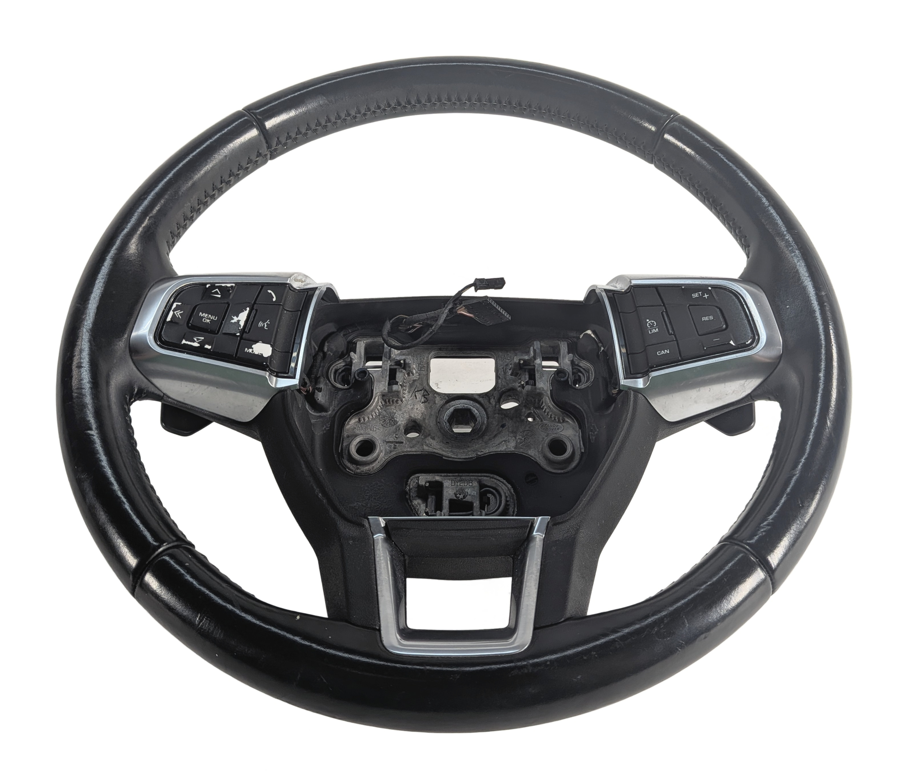 15-19 DISCOVERY SPORT (L550) STEERING WHEEL w/ SWITCHES & SHIFT PADDLES (Black) — exact item pictured