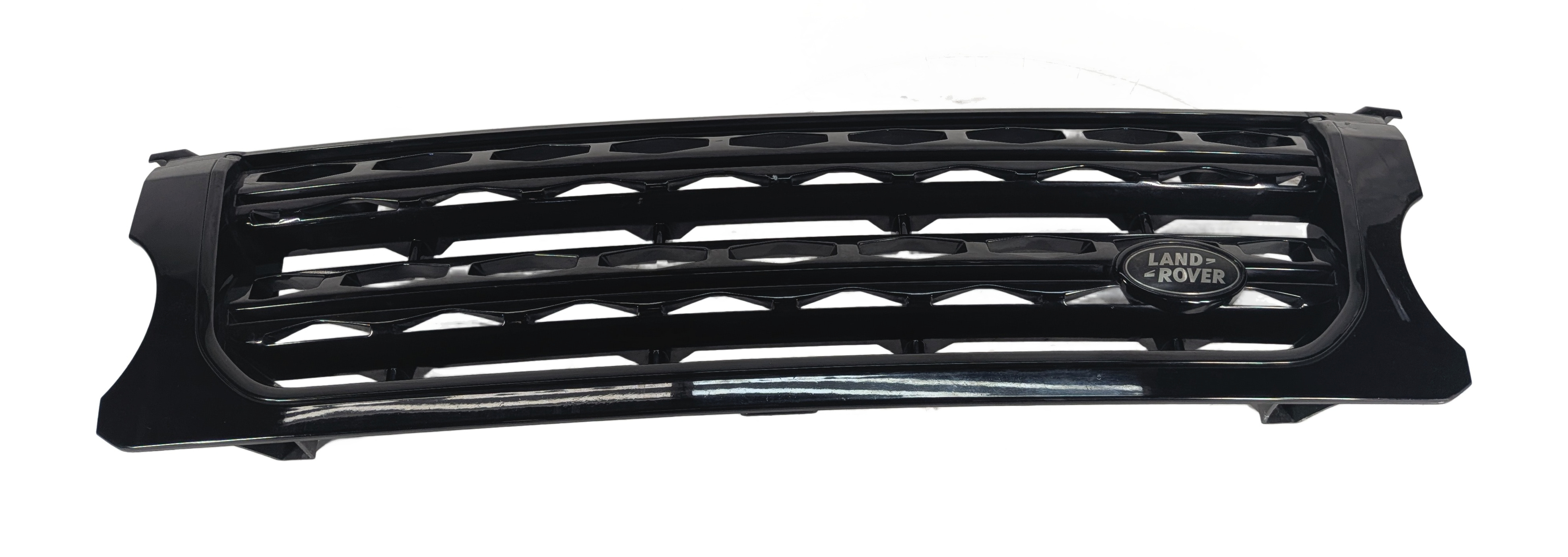 14-16 LAND ROVER LR4 FRONT UPPER CENTER HOOD GRILLE TRIM (BLACK & SILVER) — exact item pictured