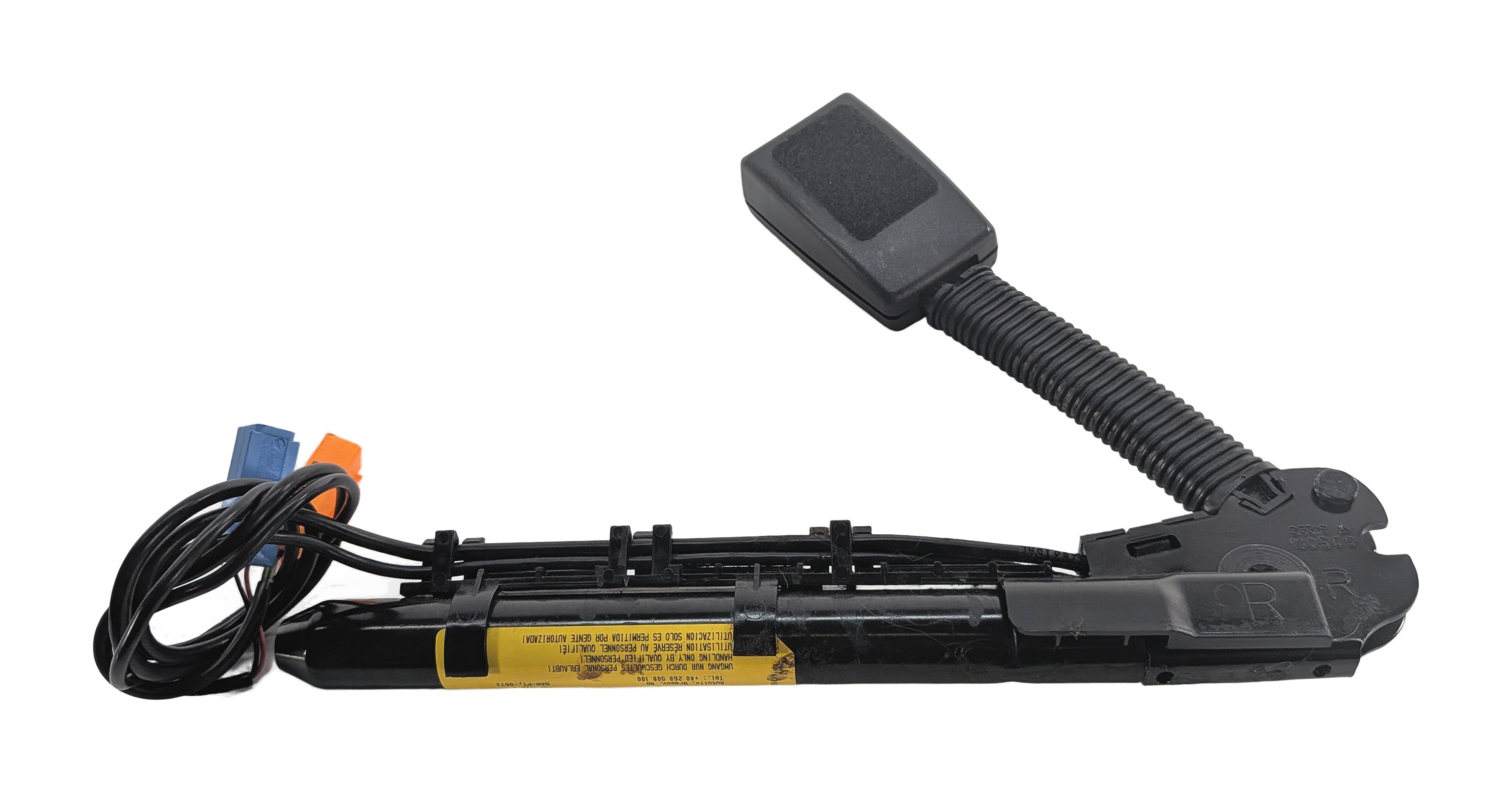 08-16 LR3 LR4 RANGE ROVER SPORT L320 FRONT RIGHT SEATBELT BUCKLE RECEIVER BLACK — exact item pictured