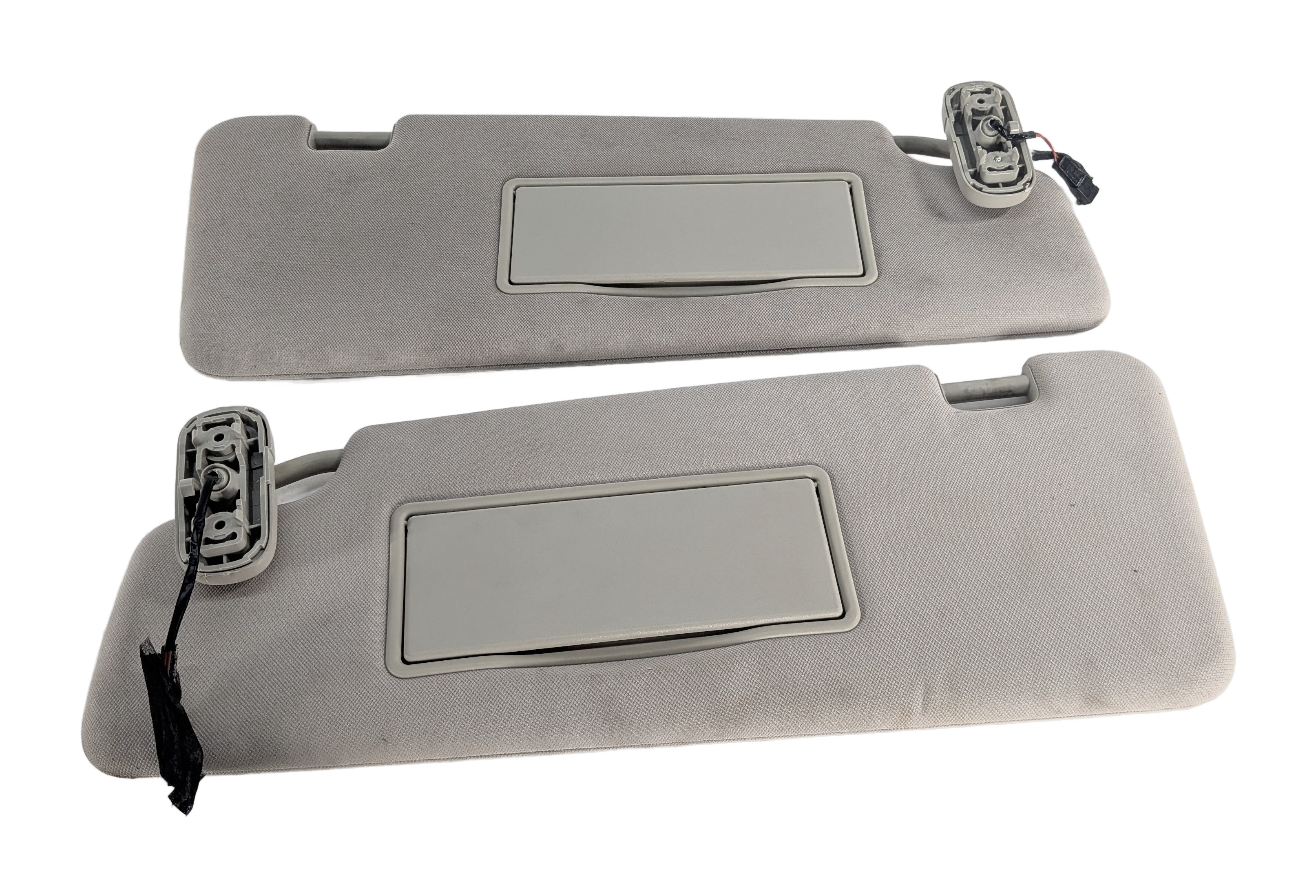 10-16 LAND ROVER LR4 - FRONT LEFT & RIGHT SUNVISOR SUN VISOR SET (Gray) — exact item pictured