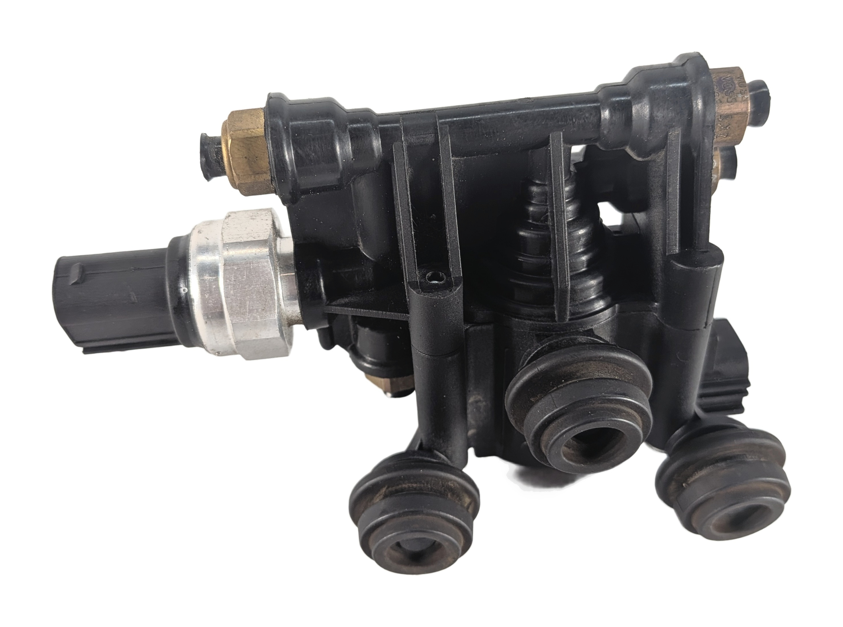 2016 LAND ROVER LR4 L319 AIR SUSPENSION VALVE BLOCK w/PRESSURE SENSOR VEMO — exact item pictured