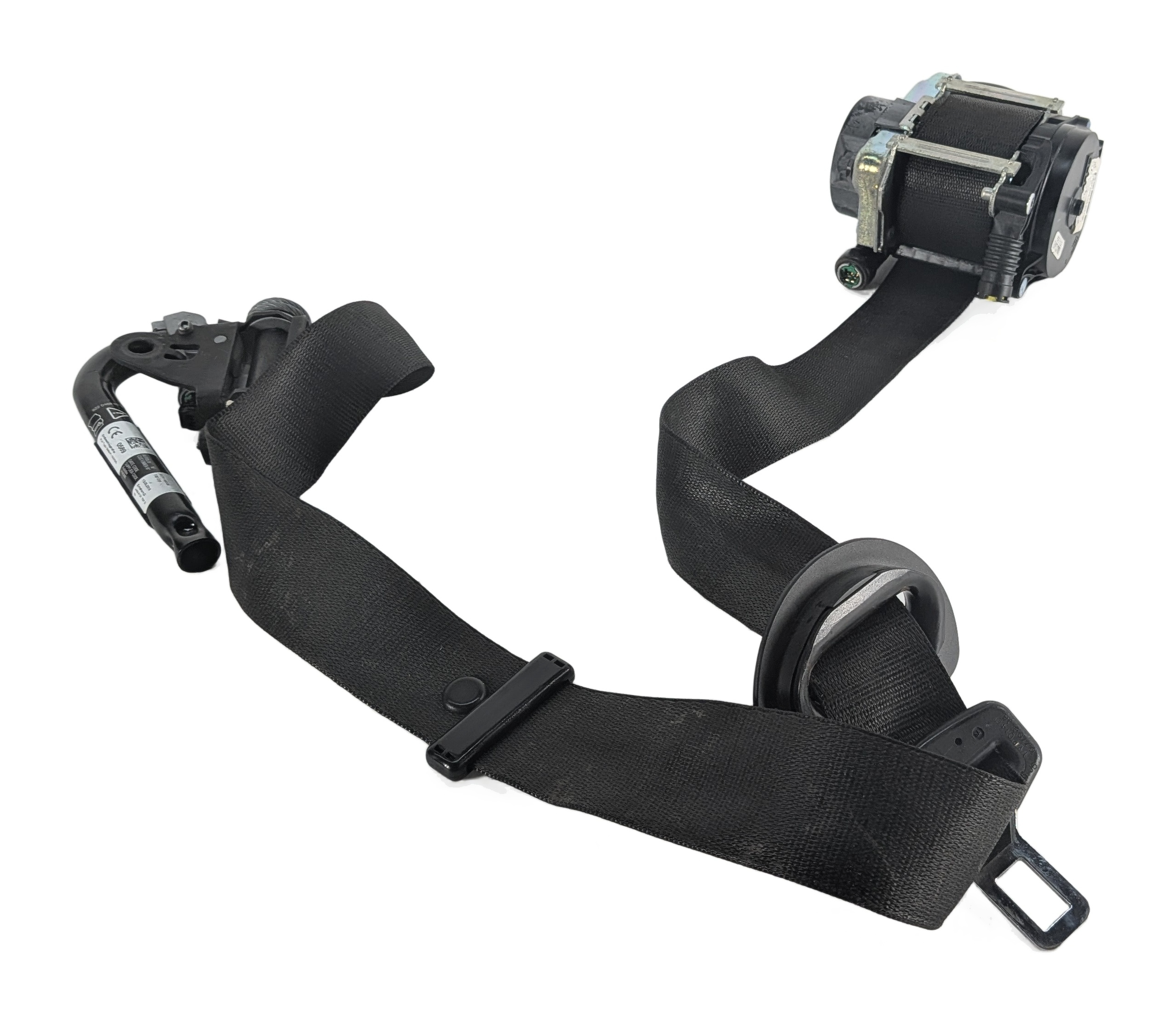 2014-2019 BMW X5 X6 (F15 F16) LEFT FRONT DRIVER SEATBELT RETRACTOR (Black) — exact item pictured