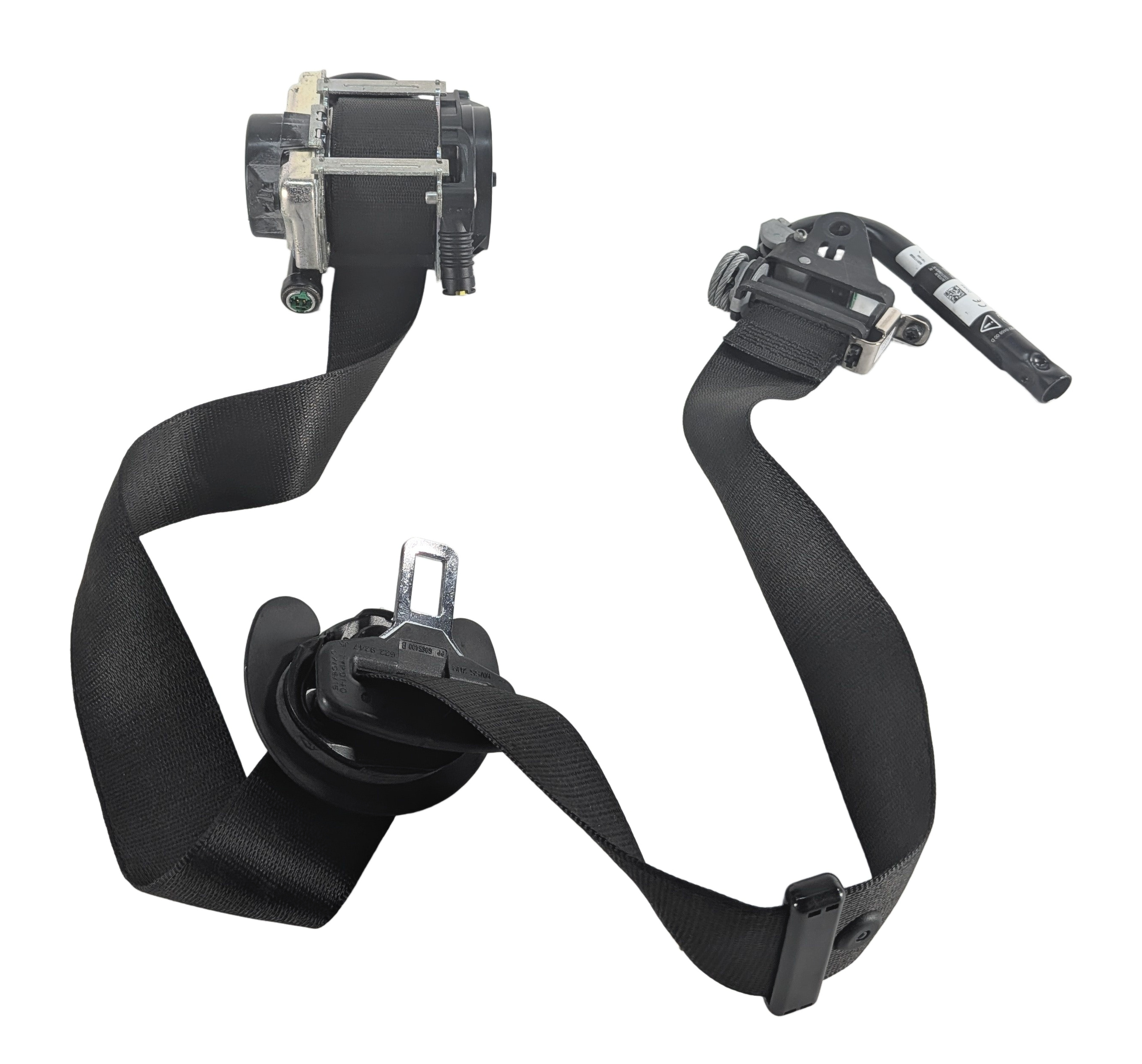 2014-2019 BMW X5 X6 (F15 F16) RIGHT FRONT PASSENGER SEATBELT RETRACTOR (Black) — exact item pictured