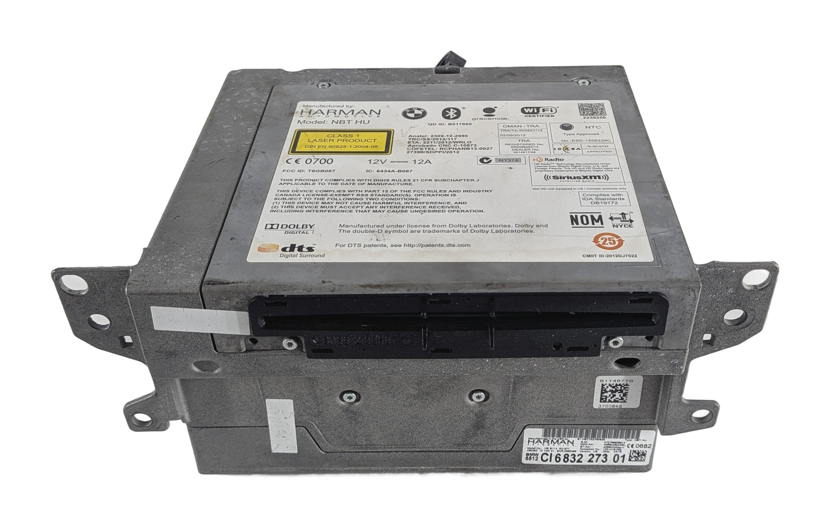 14-17 BMW 2 3 4 5 6 7 X3 X5 X6 (F10 F15 F30) NBT NAVIGATION HEAD UNIT w/SIRIUS — exact item pictured