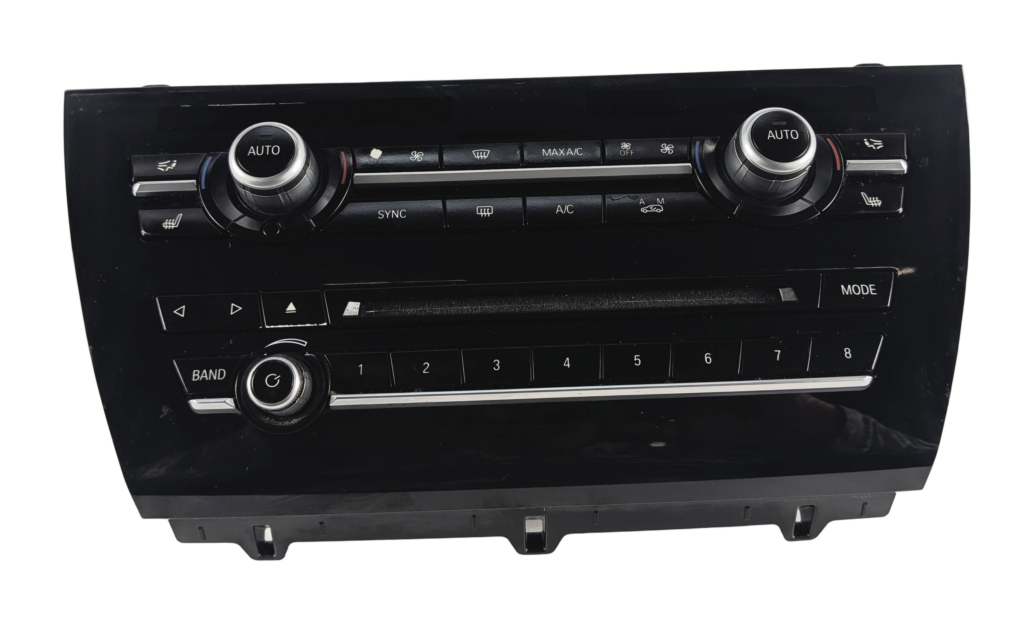 2014-2018 BMW X5 (F15 F85) FRONT HEATER A/C TEMPERATURE CLIMATE CONTROL PANEL — exact item pictured