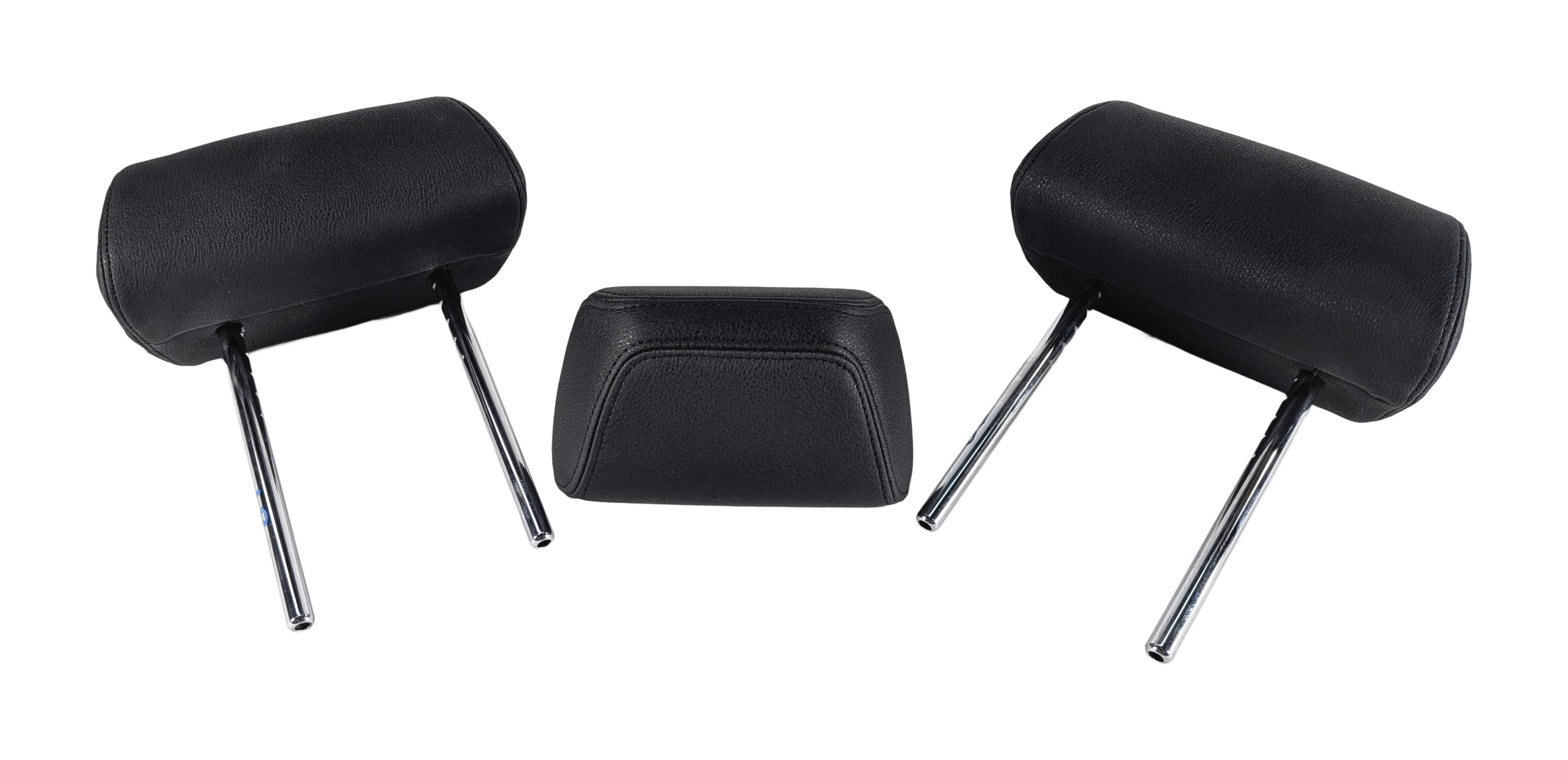 2014-2018 BMW X5 F15 REAR 2ND ROW LEFT RIGHT CENTER HEADREST SET/3 (Black) — exact item pictured