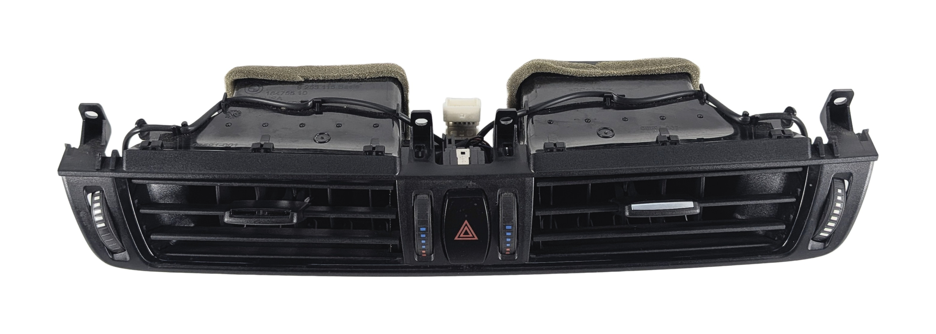 2016 BMW X5 F15 FRONT CENTER DASH HEAT AIR AC VENT w/ HAZARD SWITCH (Black) — exact item pictured