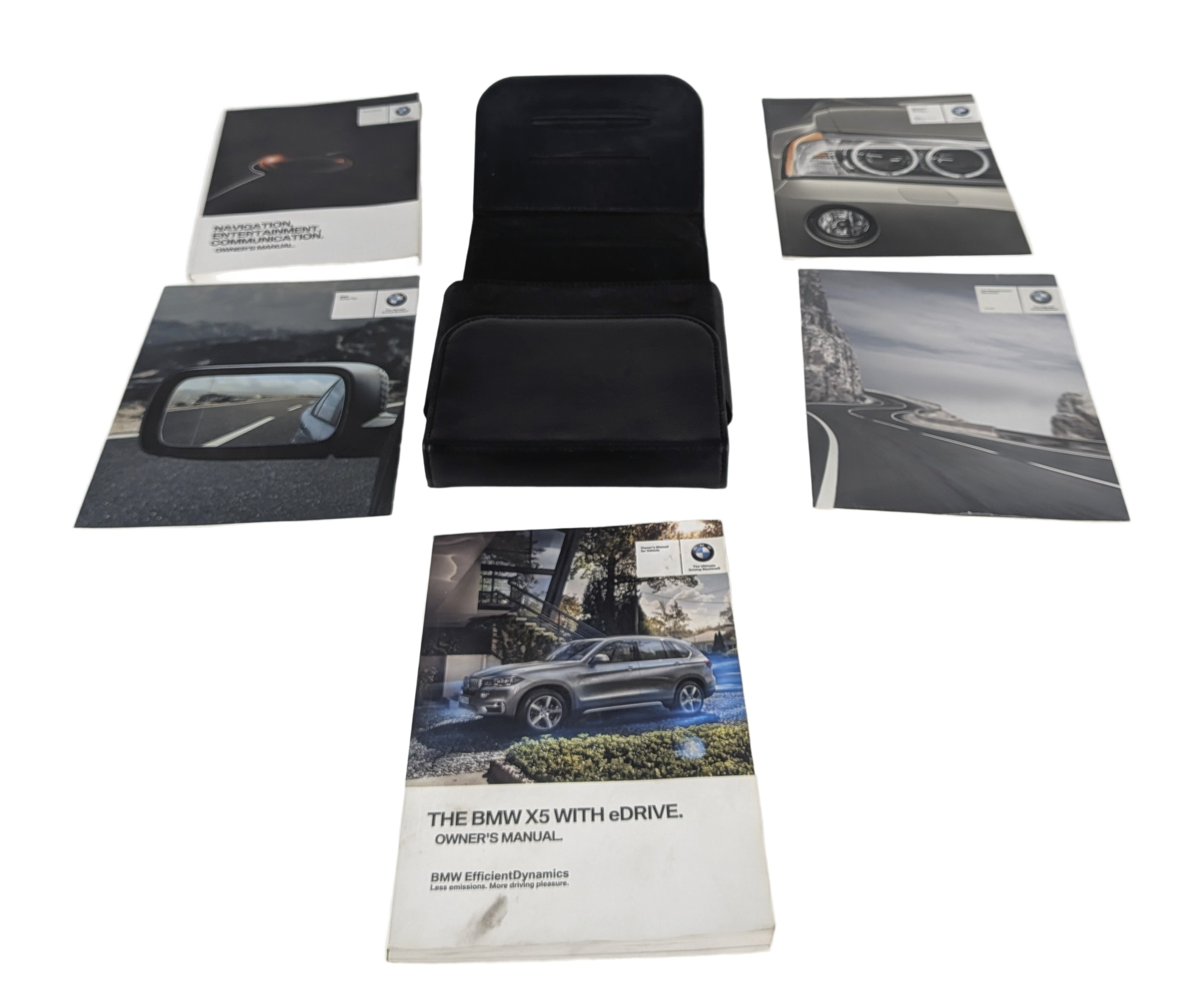 2016 BMW X5 F15 2.0L OWNER'S MANUAL GUIDE BOOKLET w/ CASE SET — exact item pictured