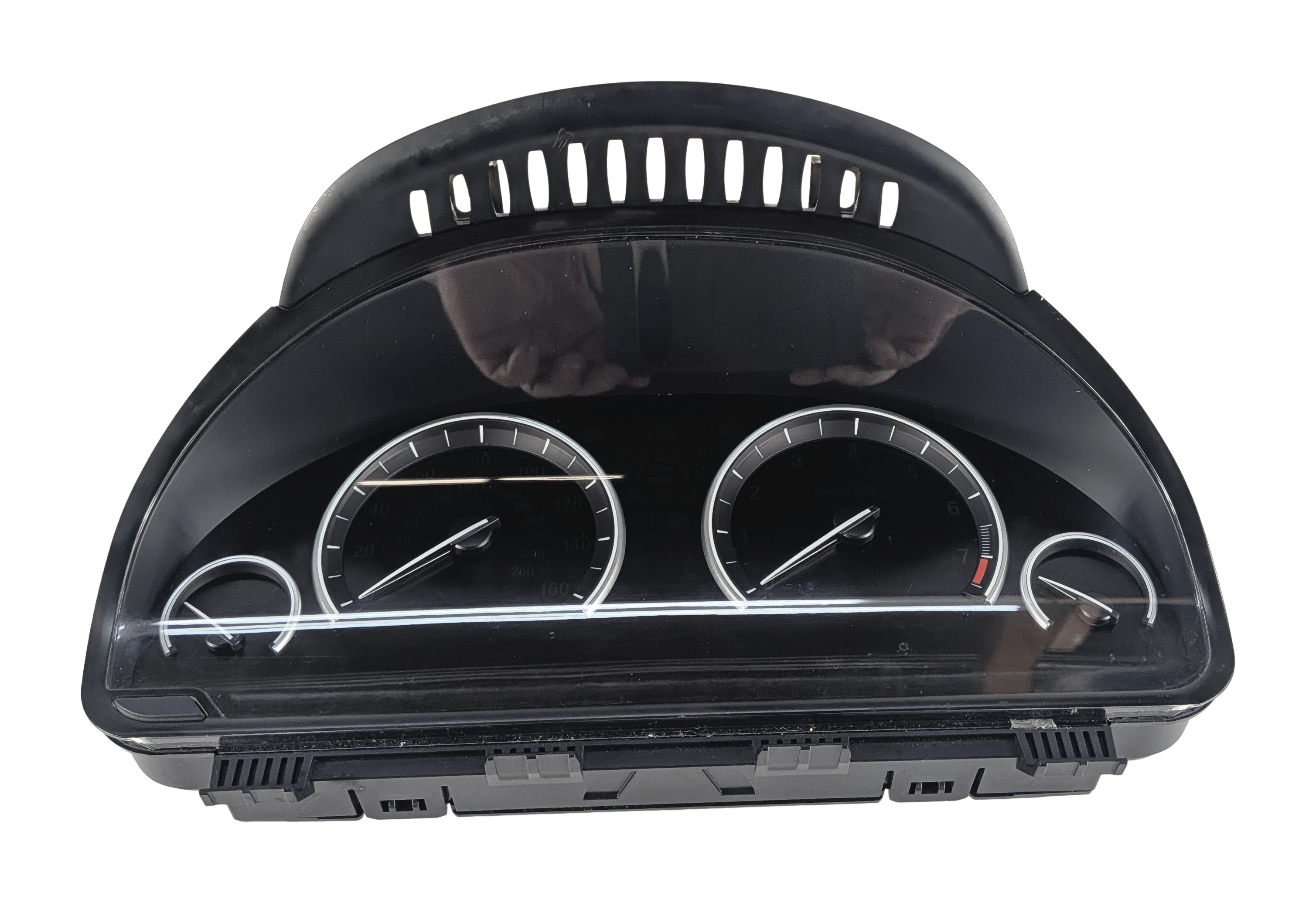 14-18 BMW X5 (F15) ANALOG SPEEDOMETER WITH SCREEN BELOW GUAGES (GAS MPH) — exact item pictured