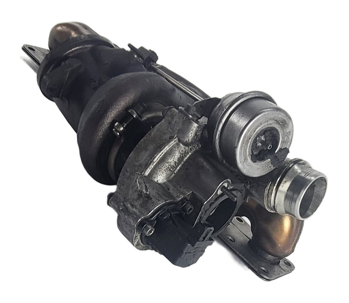 2011-2014 BMW X5 X6 (E70 E71) 3.0L N55 TURBO ENGINE TURBOCHARGER w/ MANIFOLD — exact item pictured