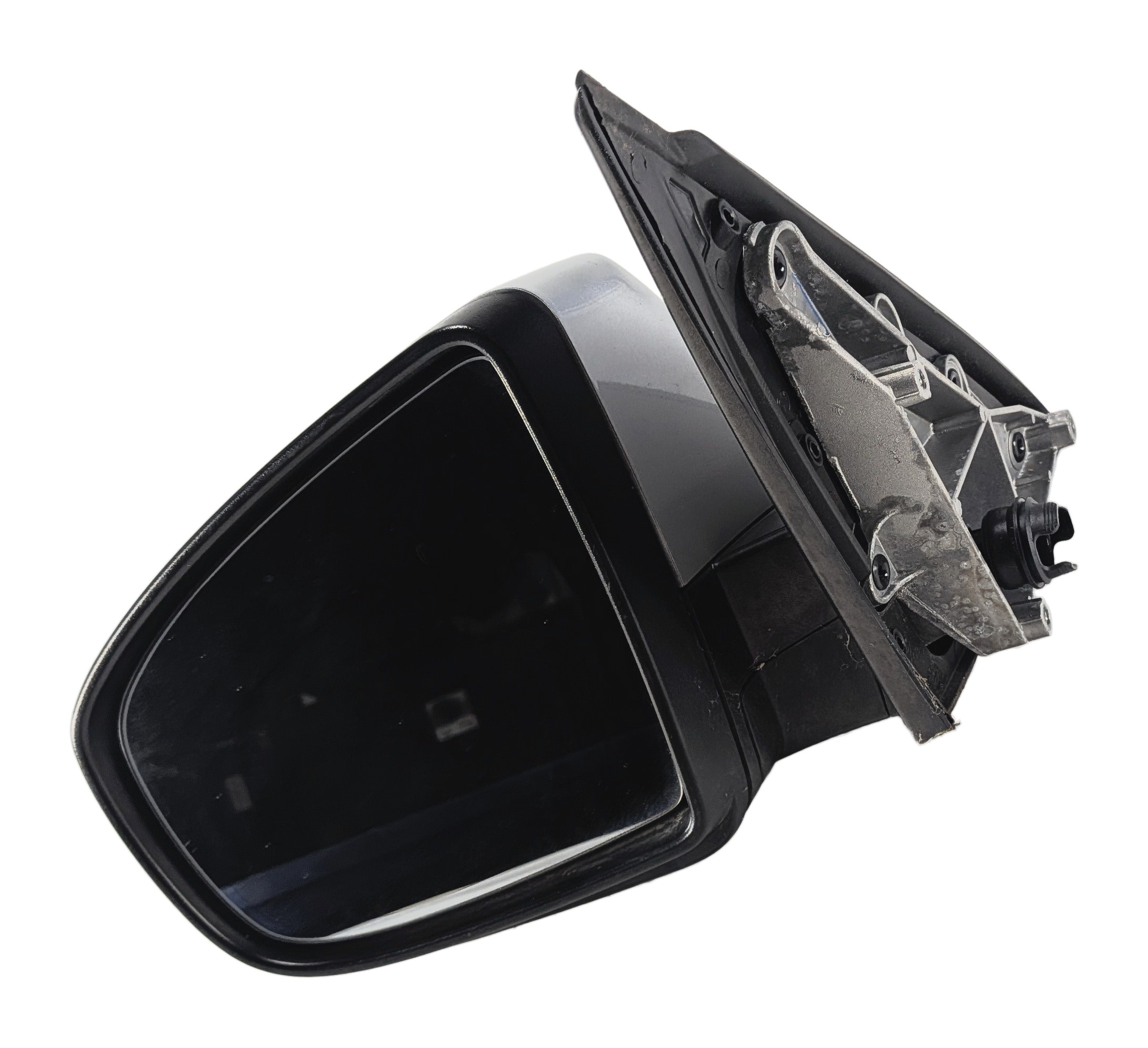 2007-2013 BMW X5 (E70) LEFT DRIVER P-FOLD AUTO DIM HEATED DOOR MIRROR (Silver) — exact item pictured
