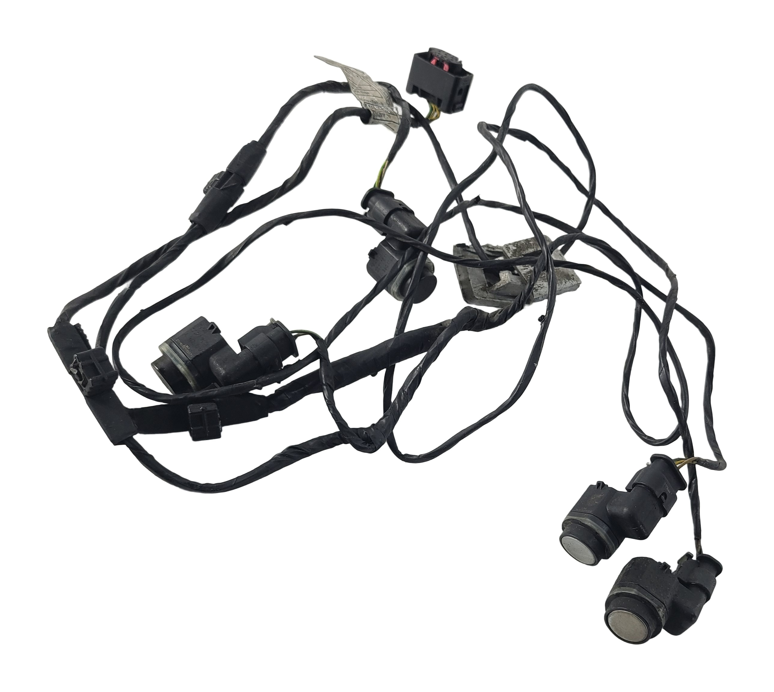 2012 BMW X5 E70 REAR PARK ASSIST PDC SENSORS (Silver) w/HARNESS — exact item pictured