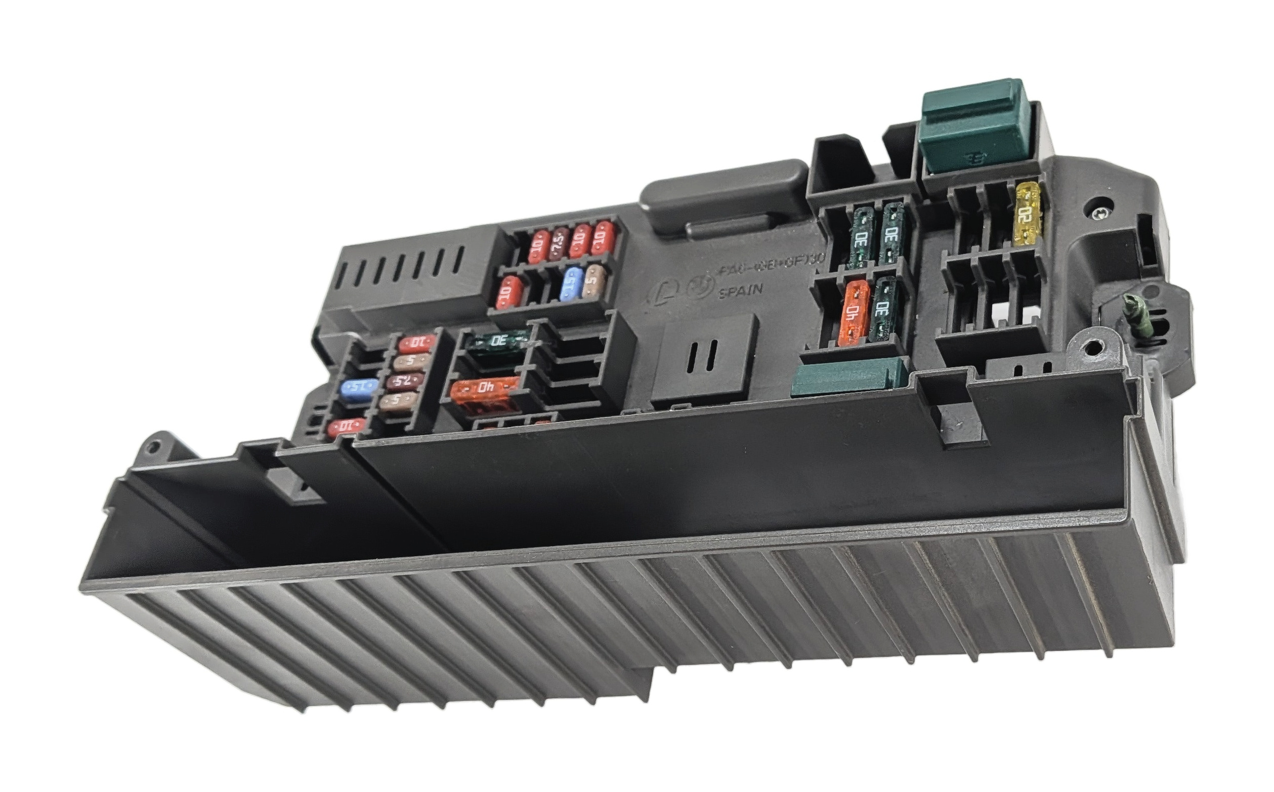 2012 BMW X5 (E70) 3.0L FRONT POWER DISTRIBUTION FUSE BOX RELAY CARRIER — exact item pictured