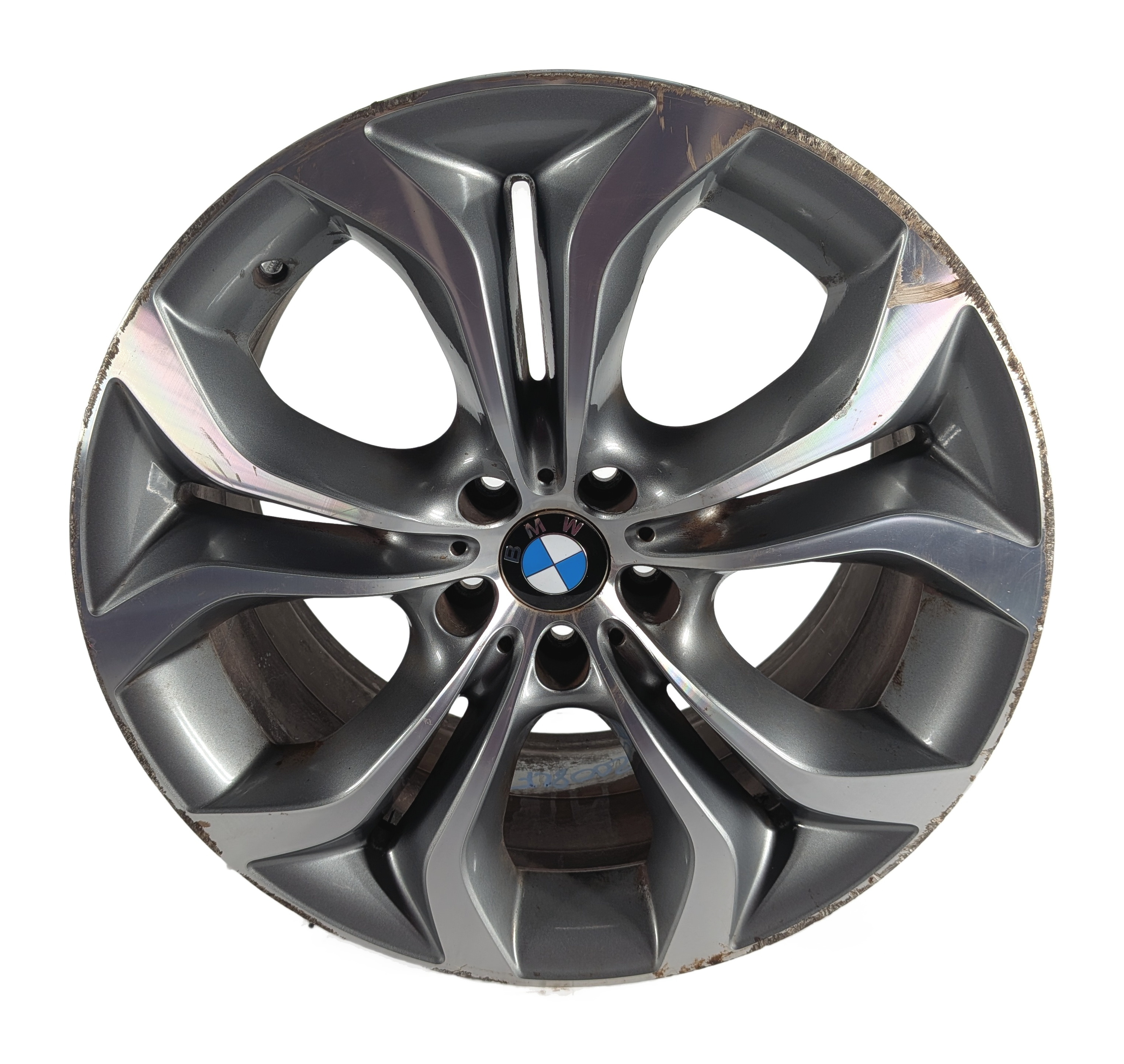 07-14 BMW X5 X6 X5M X6M (E70 E71) 20x10 FRONT Y-SPOKE 5-SPOKE WHEEL RIM — exact item pictured