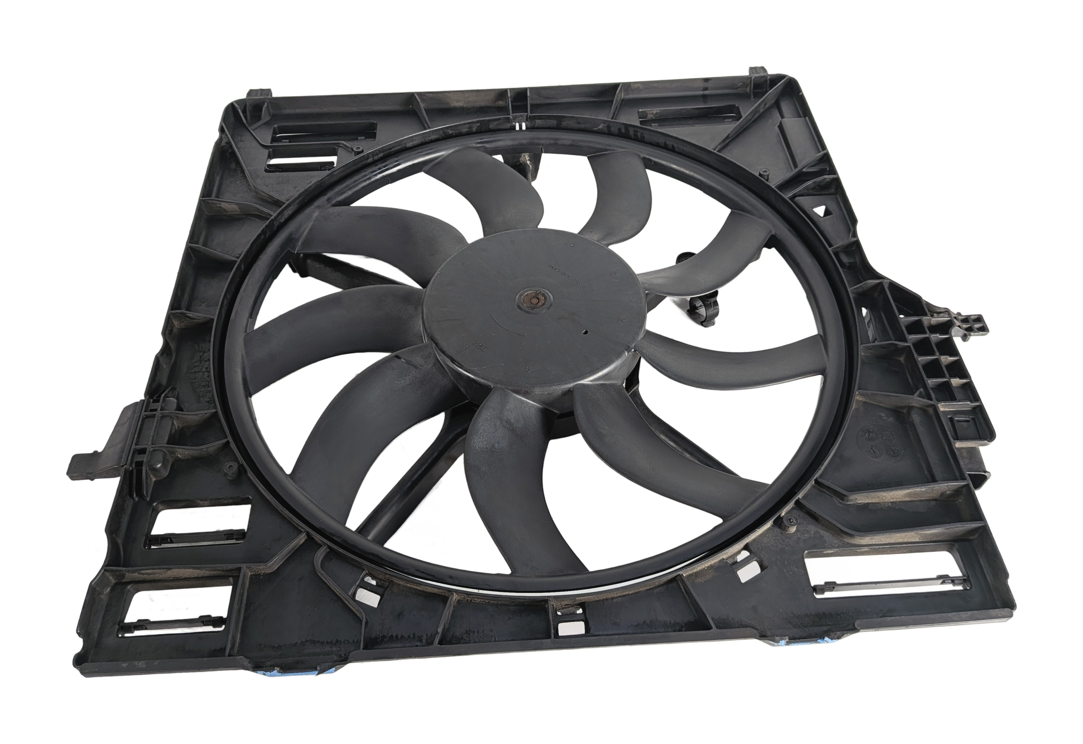 2008-2014 BMW X5 X5M X6 X6M (E70 E71) 850 WATT RADIATOR COOLING FAN ASSEMBLY — exact item pictured