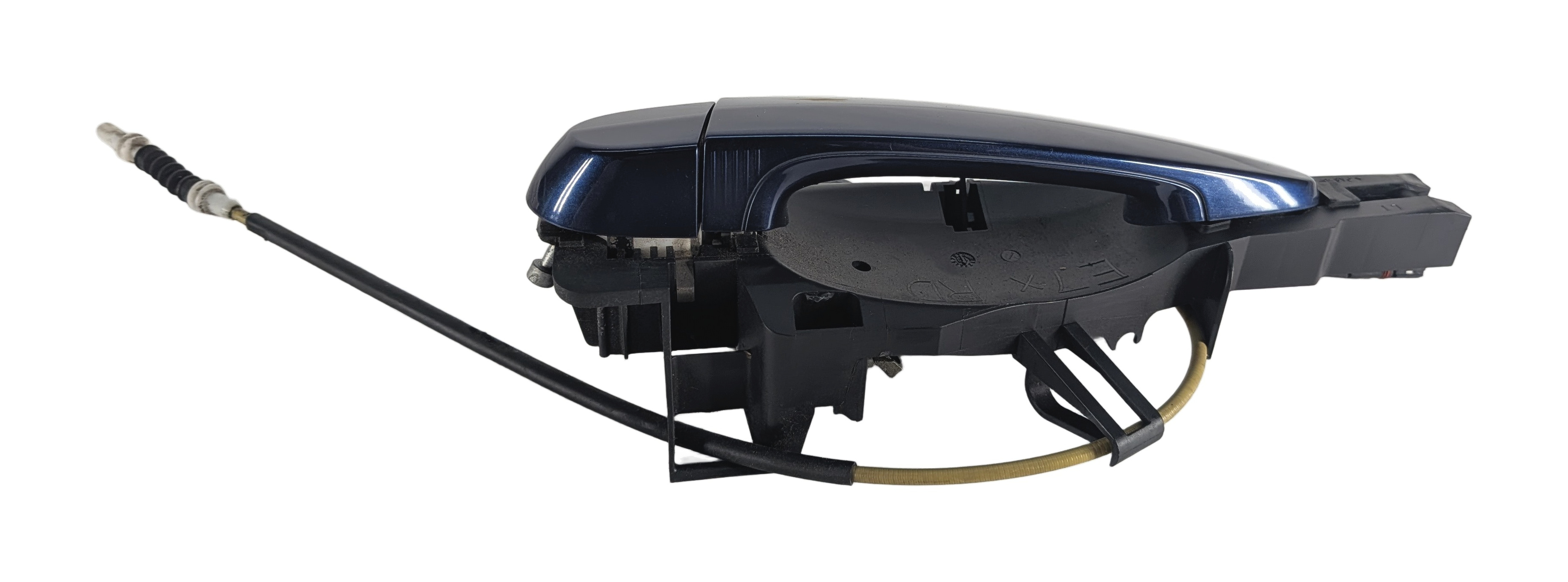 08-14 BMW X5 X5M X6 X6M (E70 E71) REAR LEFT COMFORT ACCESS DOOR HANDLE (Blue) — exact item pictured