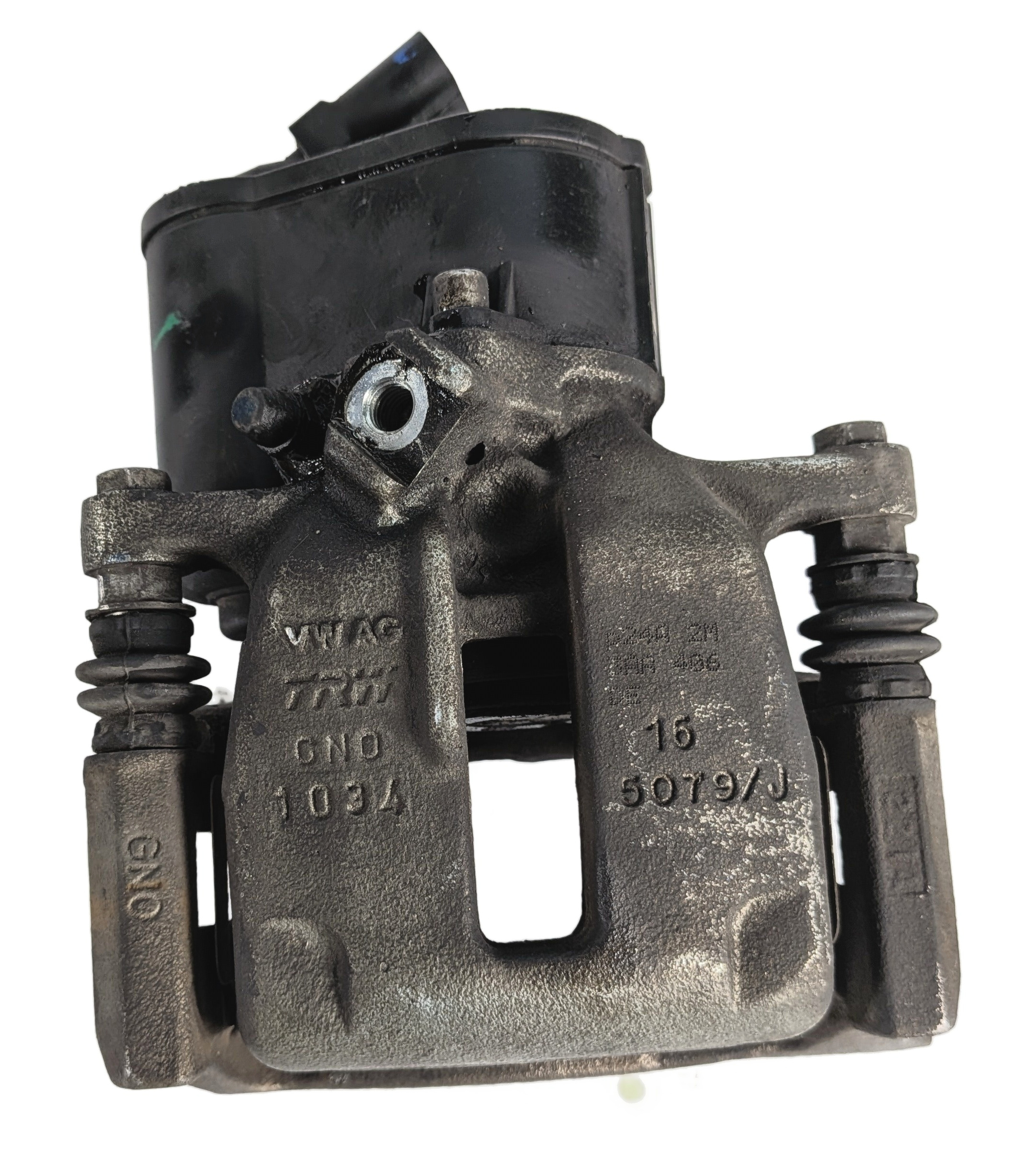 15 AUDI Q3 (8U) 09-18 VW CC TIGUAN REAR RIGHT BRAKE CALIPER w/ E BRAKE ACTUATOR — exact item pictured
